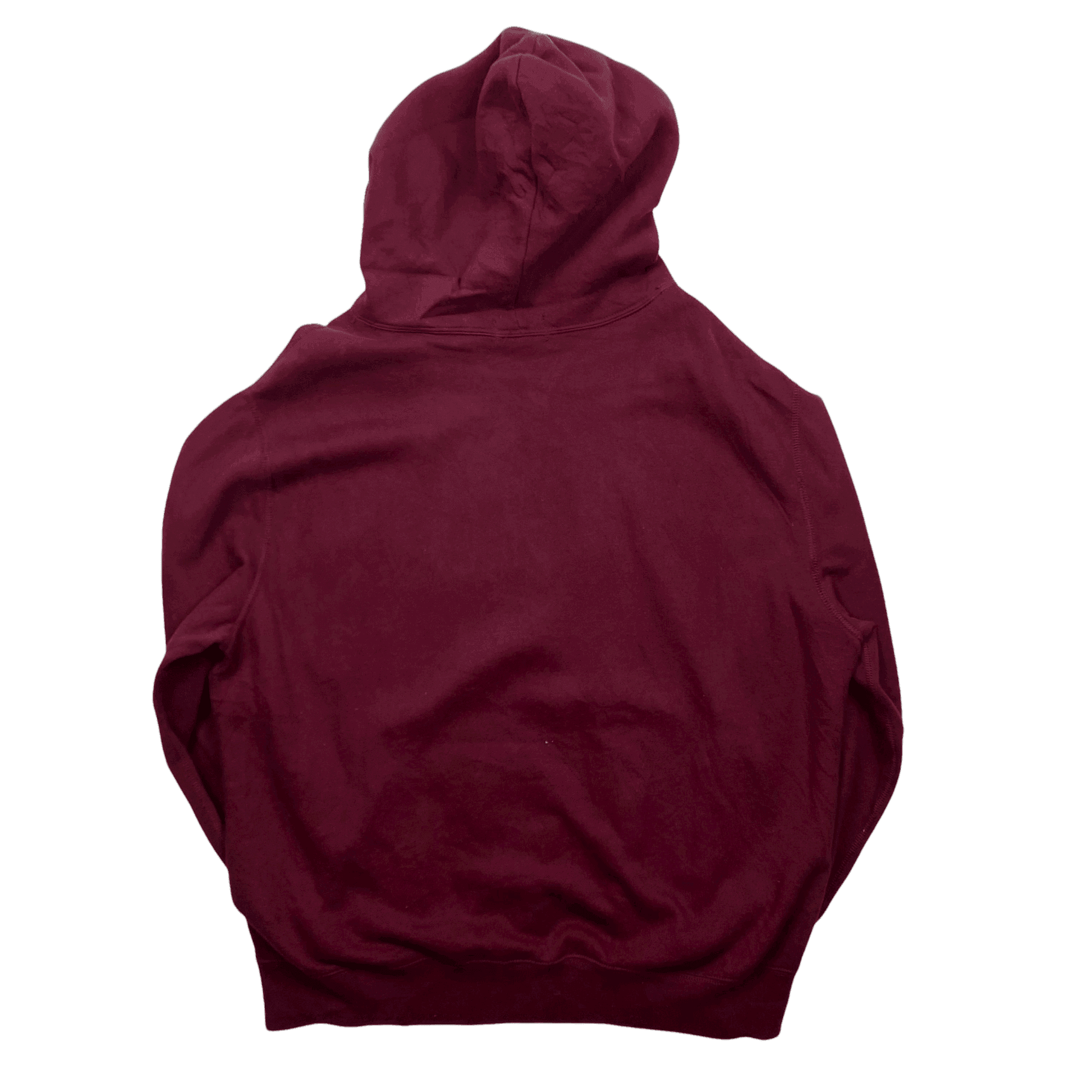 Vintage Burgundy Polo Ralph Lauren Hoodie - Extra Large - The Streetwear Studio