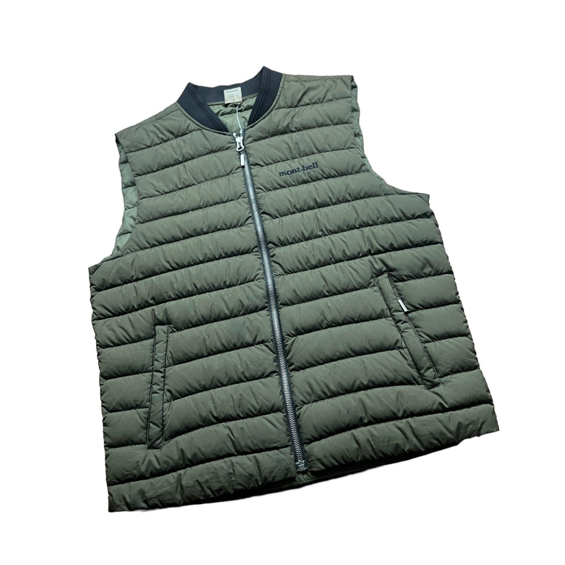 Vintage Green Montbell Puffer Gilet - Medium - The Streetwear Studio