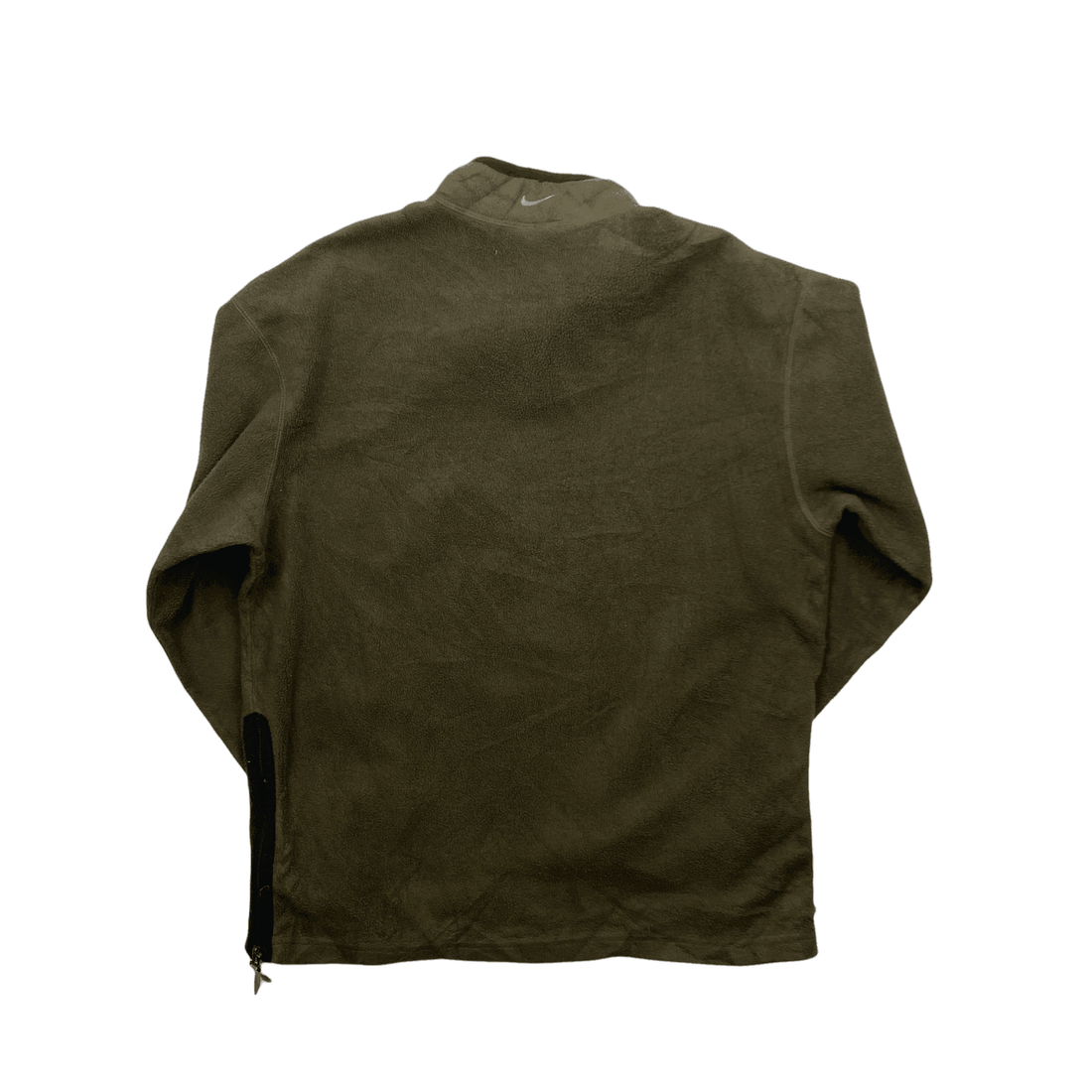 Vintage Green Nike Spell-Out Quarter Zip Fleece - Small - The Streetwear Studio