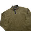 Vintage Green Nike Spell-Out Quarter Zip Fleece - Small - The Streetwear Studio