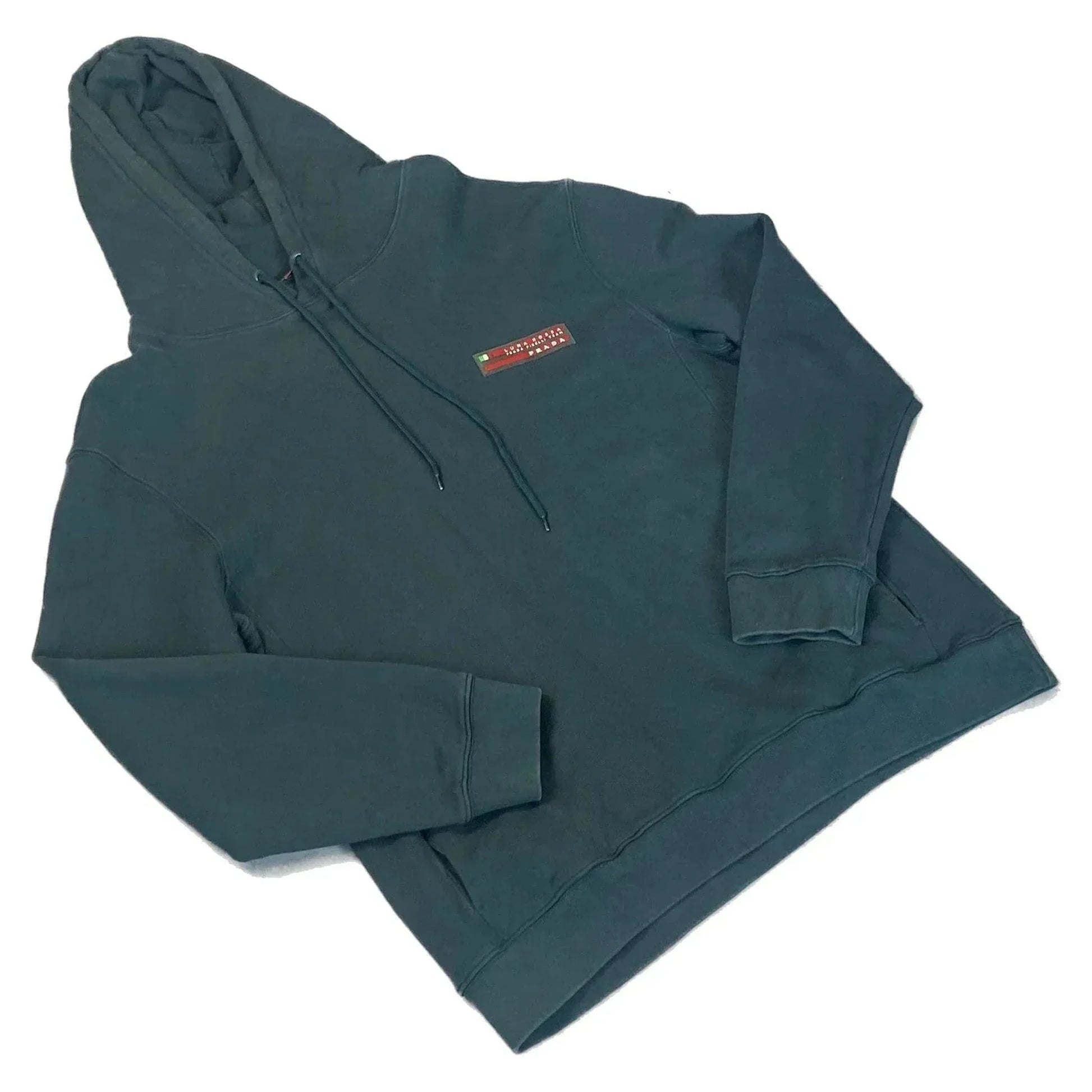 Vintage Green Prada Luna Rossa Hoodie - XL | The Streetwear Studio