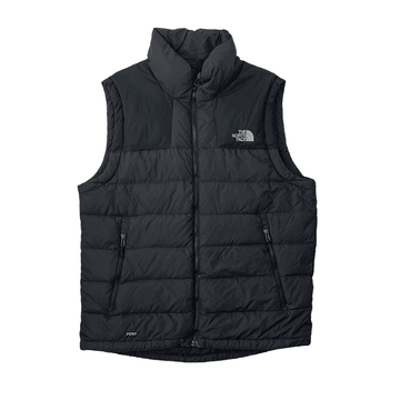 Vintage Grey + Black The North Face (TNF) 700 Puffer Gilet - Medium - The Streetwear Studio