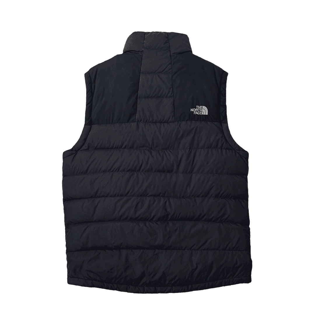 Vintage Grey + Black The North Face (TNF) 700 Puffer Gilet - Medium - The Streetwear Studio