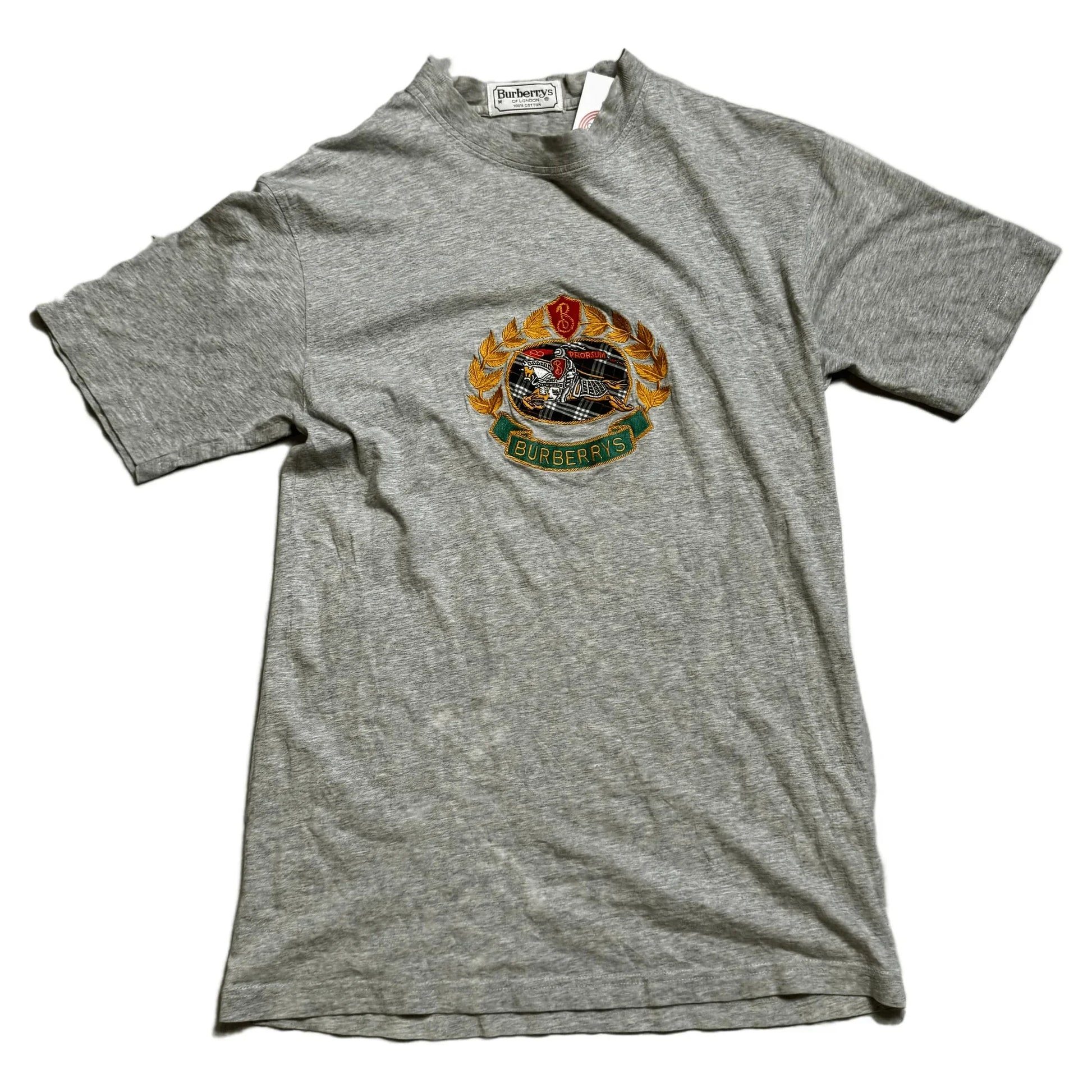 Vintage Grey Burberry Tee - M | The Streetwear Studio