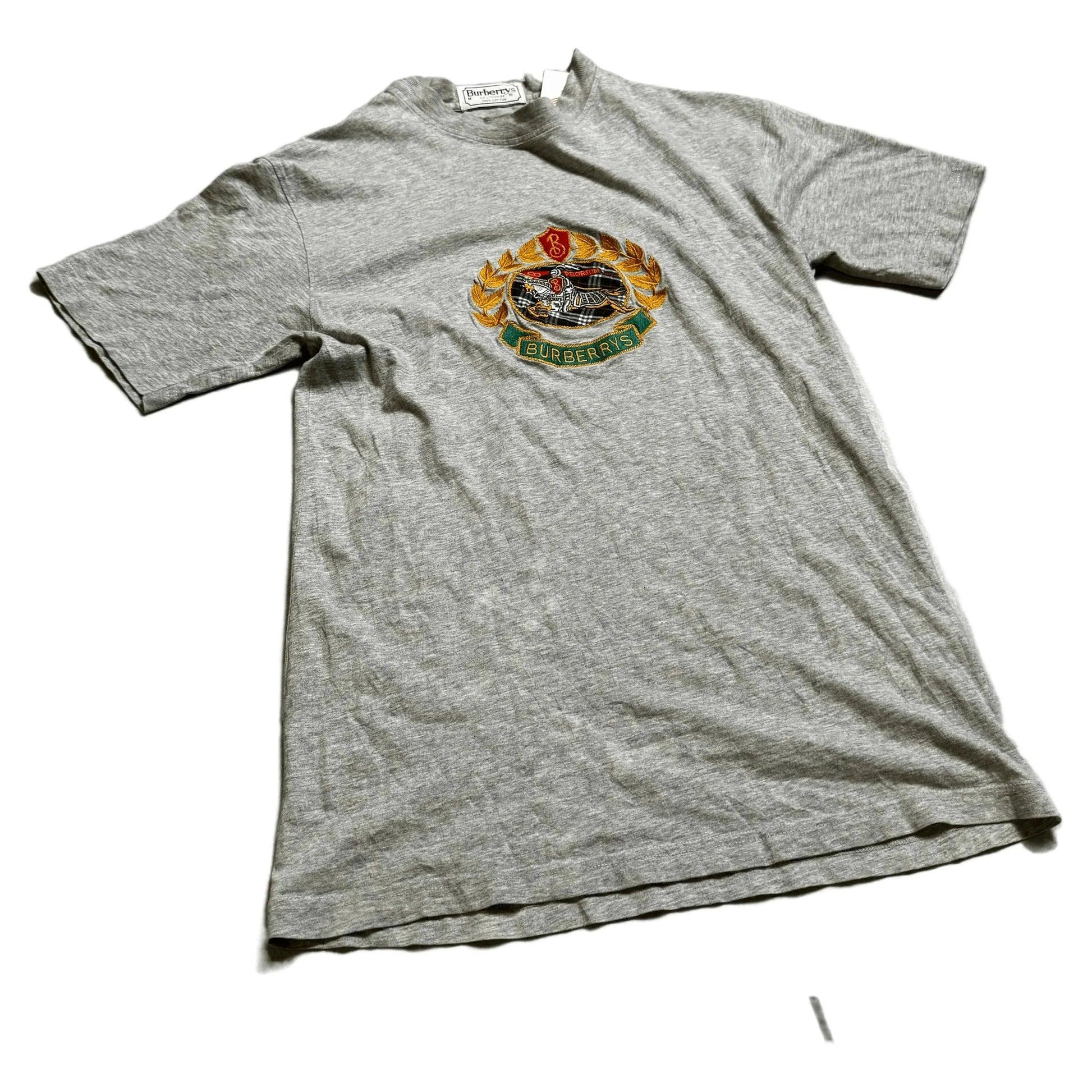 Vintage Grey Burberry Tee - M | The Streetwear Studio
