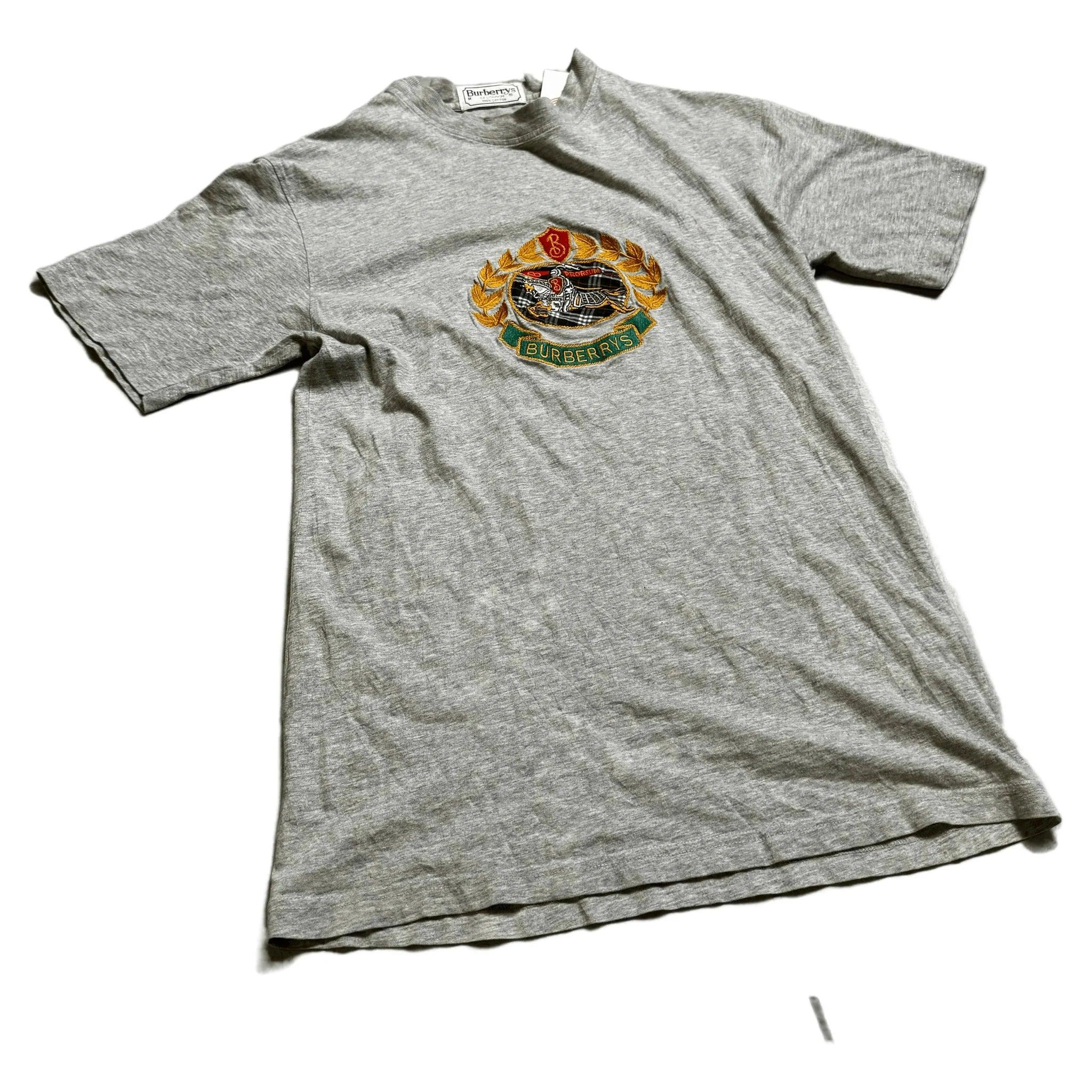 Vintage Grey Burberry Tee - M | The Streetwear Studio