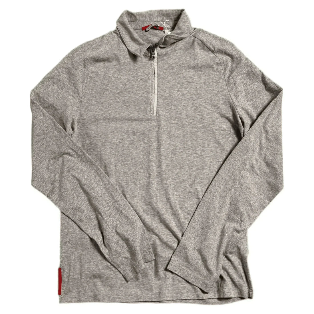 Vintage Grey Prada 1/4 Zip Sweatshirt - XL | The Streetwear Studio