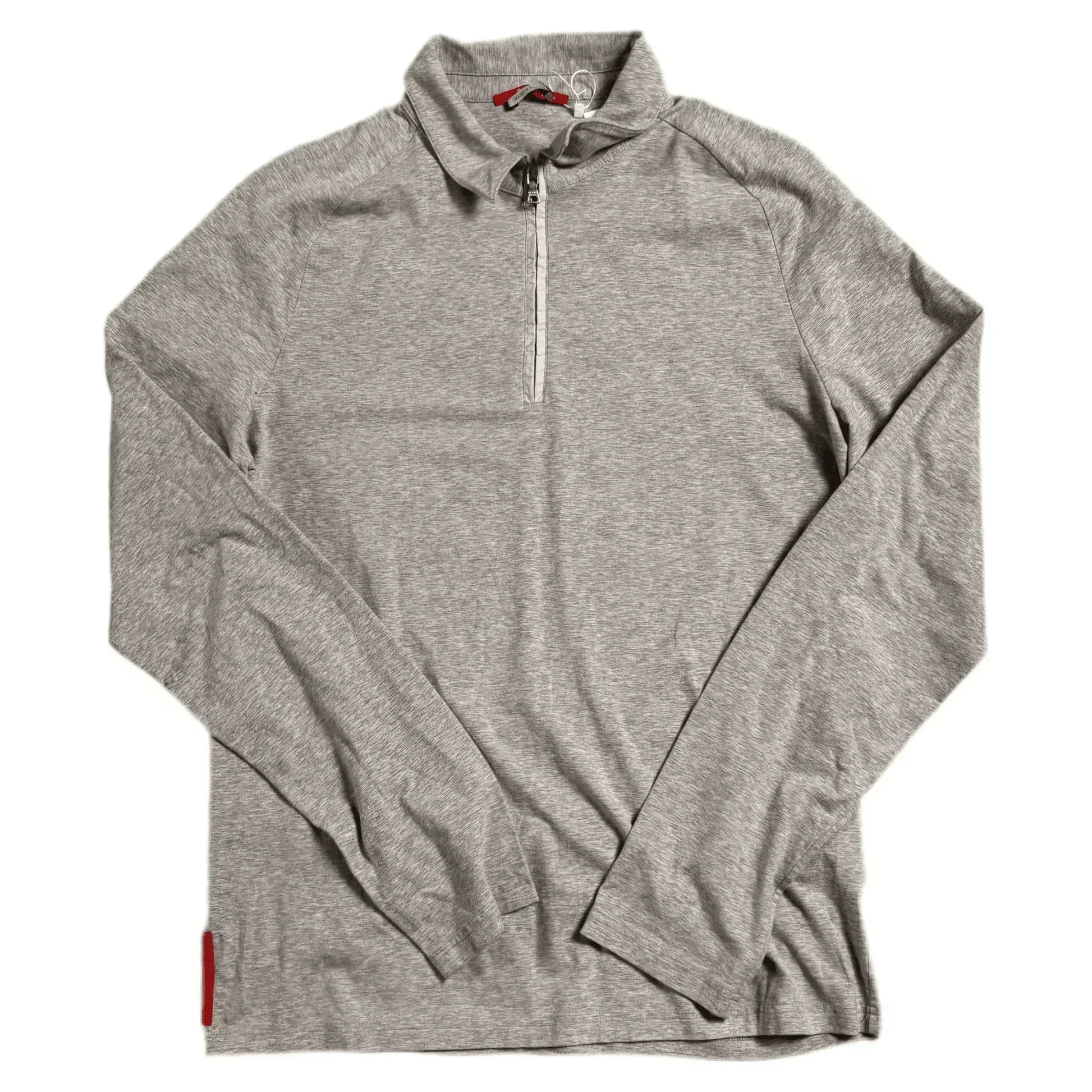 Vintage Grey Prada 1/4 Zip Sweatshirt - XL | The Streetwear Studio