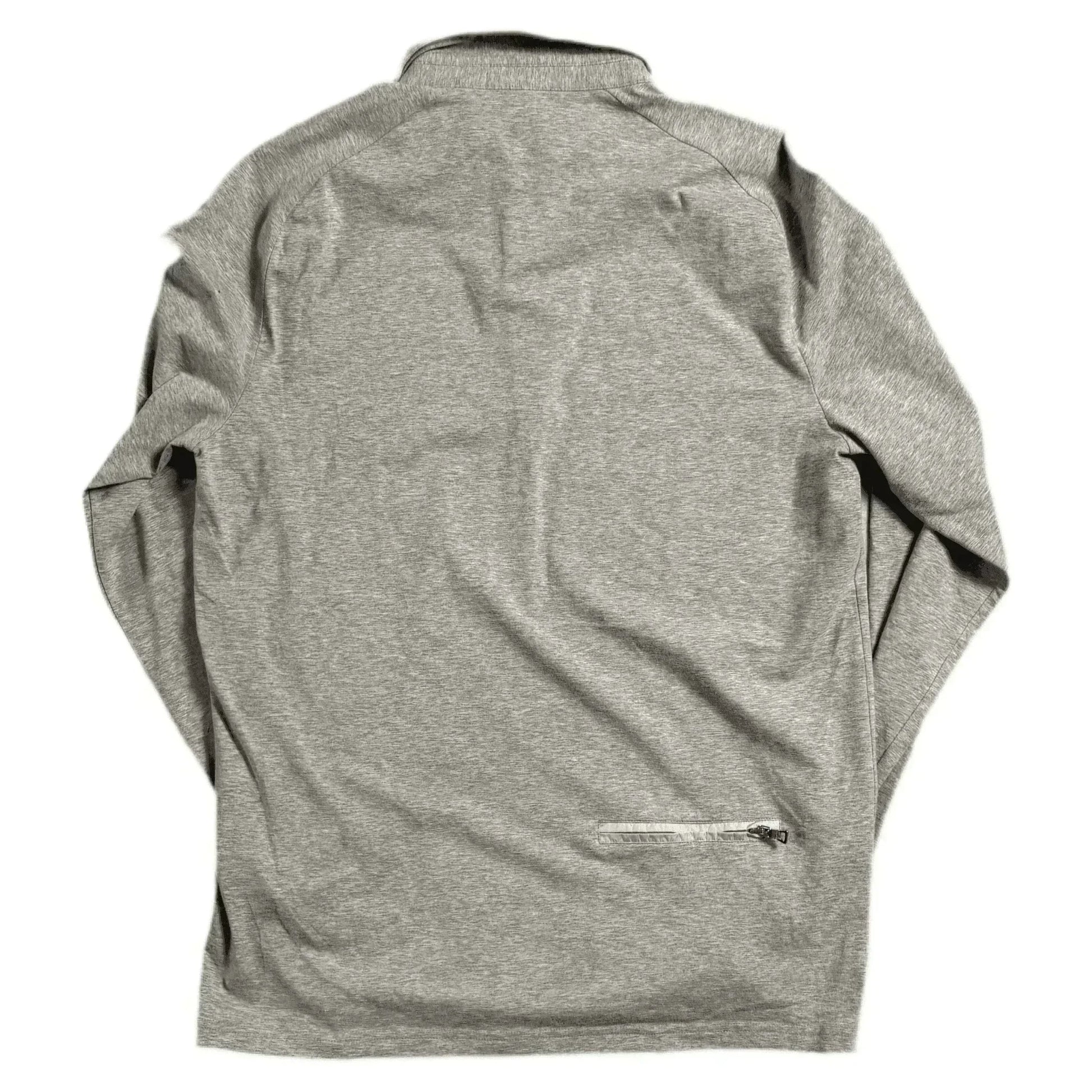 Vintage Grey Prada 1/4 Zip Sweatshirt - XL | The Streetwear Studio