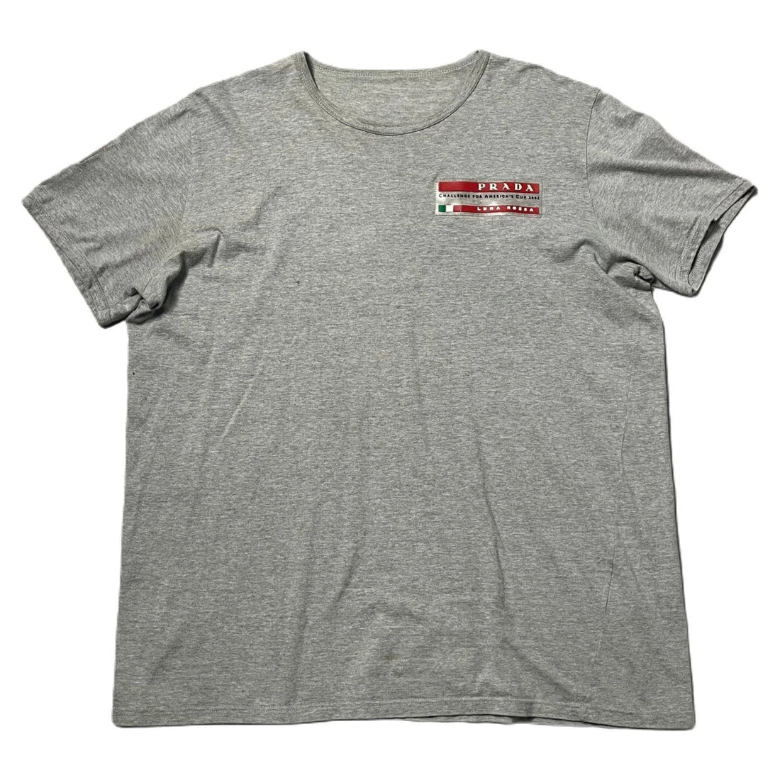 Vintage Grey Prada Luna Rossa Tee - XL | The Streetwear Studio