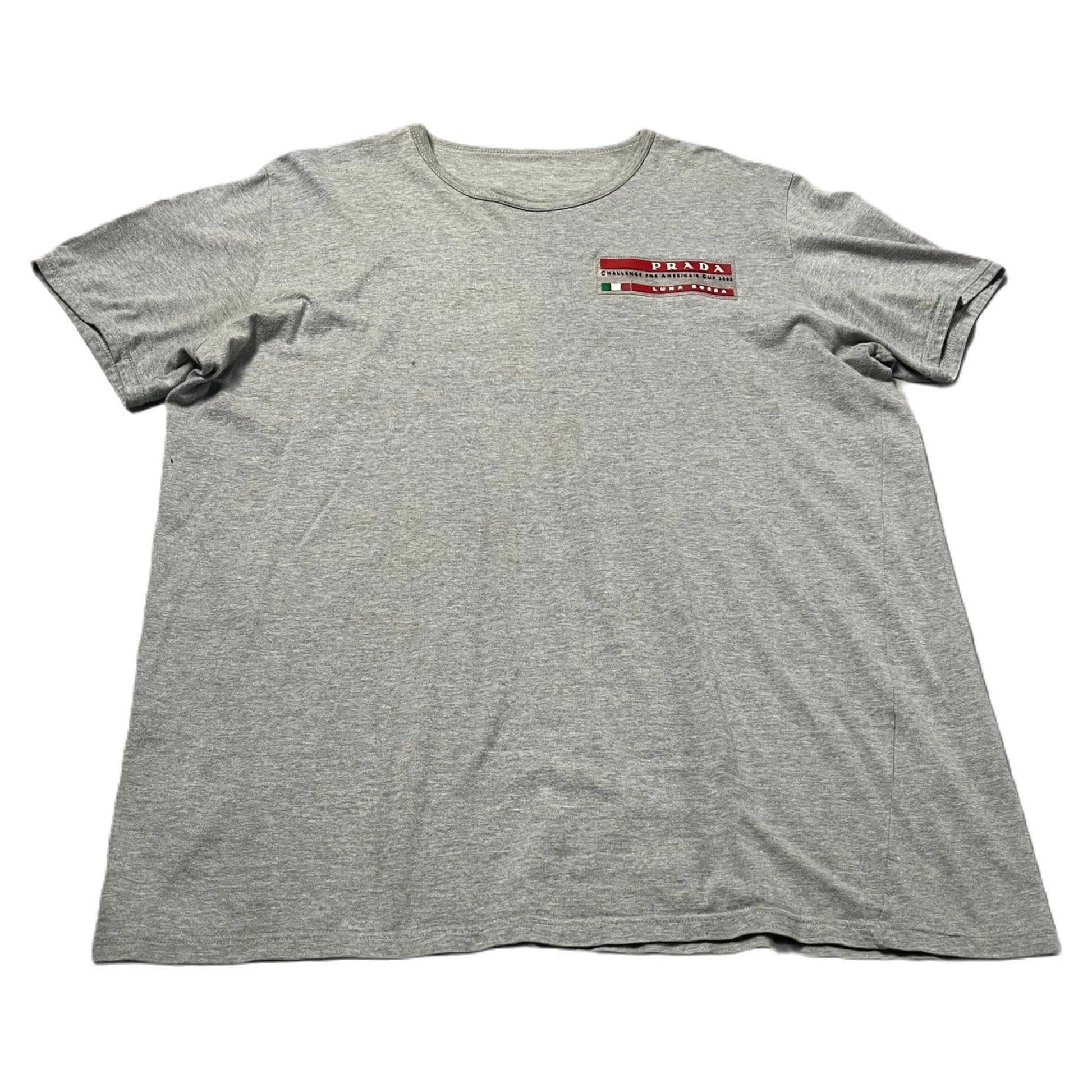 Vintage Grey Prada Luna Rossa Tee - XL | The Streetwear Studio