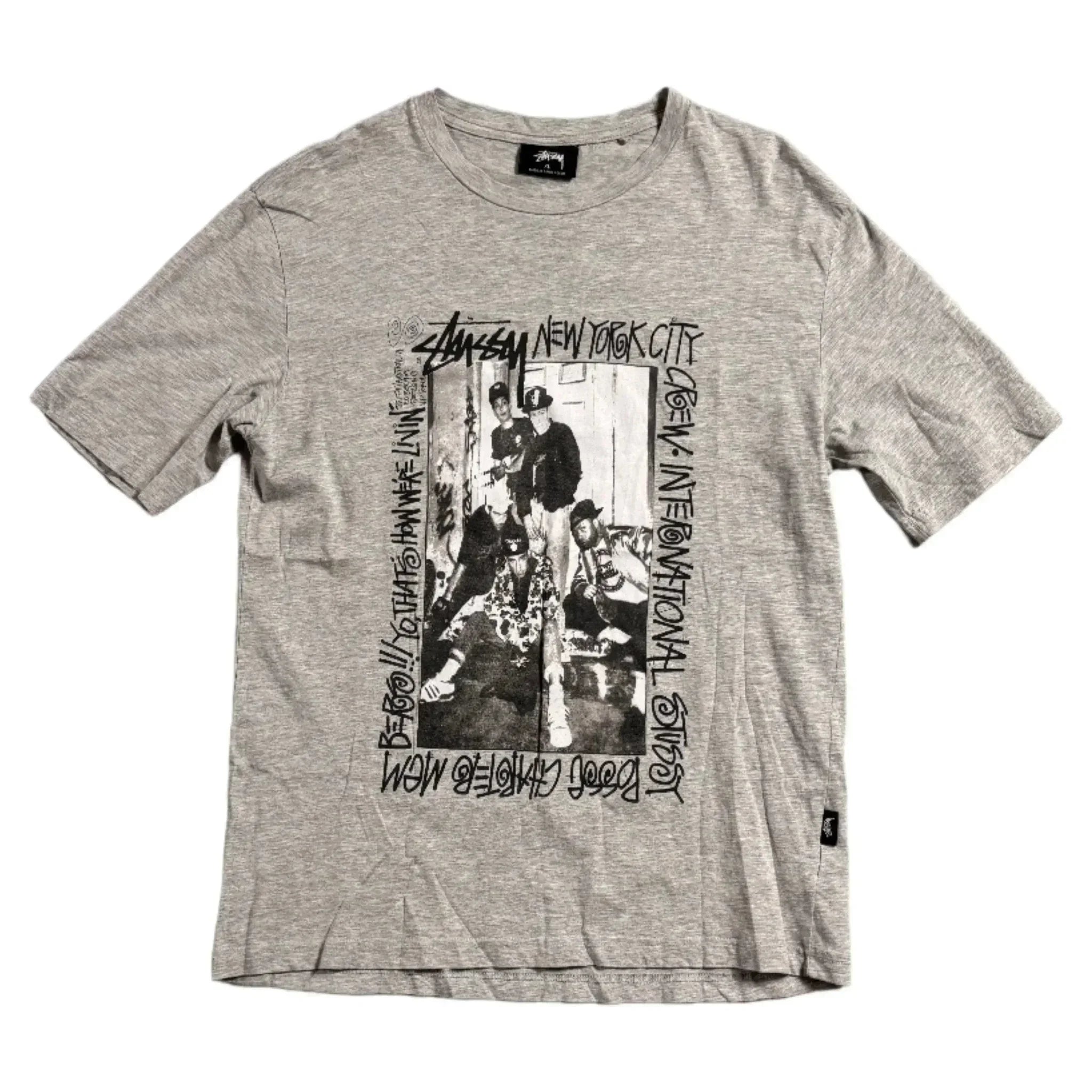 Vintage Grey Stussy Tee - XL | The Streetwear Studio