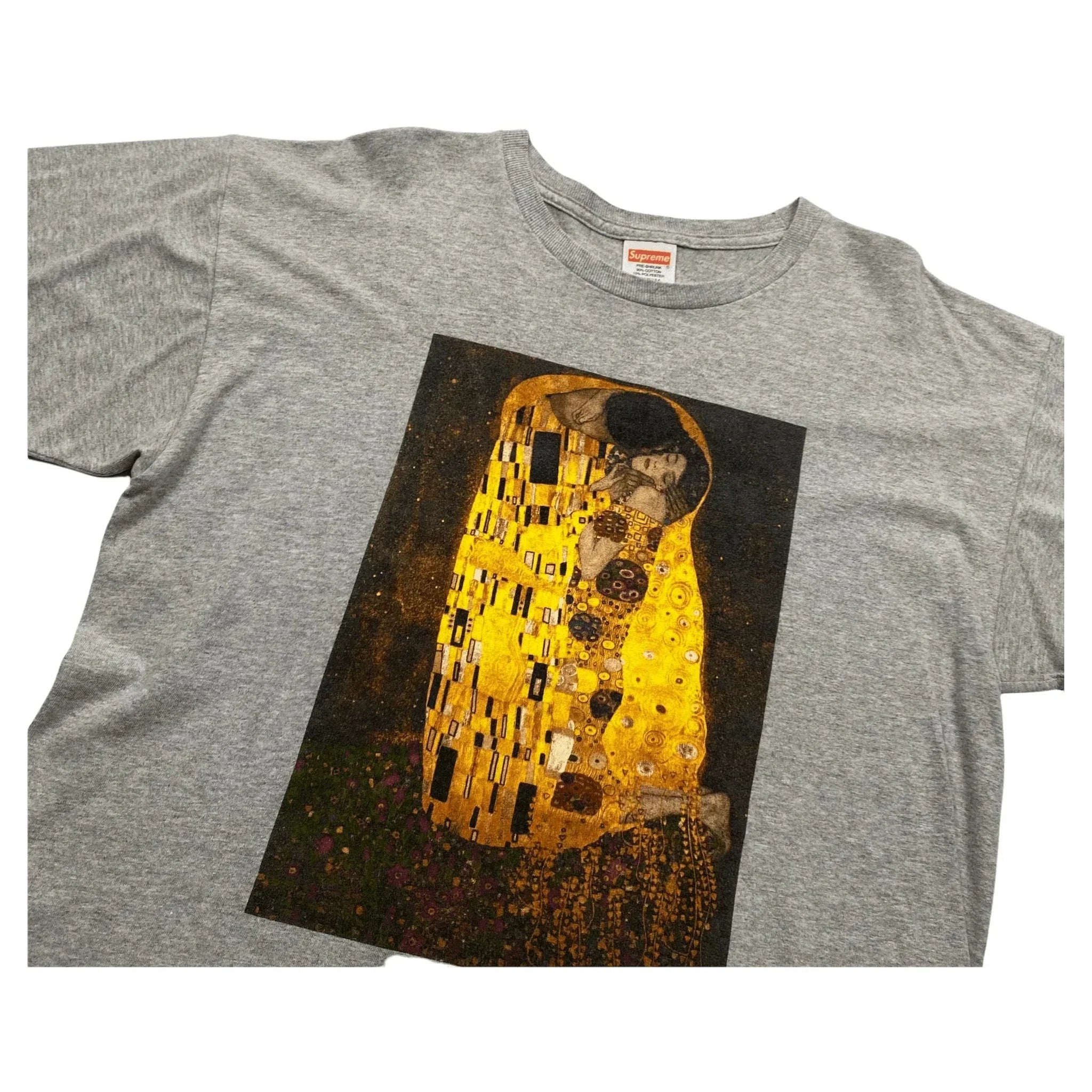 Vintage Grey Supreme Gustav Klimt "The Kiss" FW12 Tee - L | The Streetwear Studio
