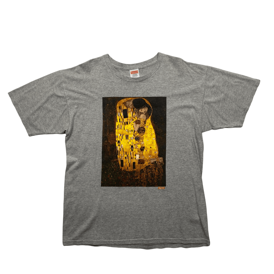 Vintage Grey Supreme Gustav Klimt "The Kiss" FW12 Tee - Large - The Streetwear Studio
