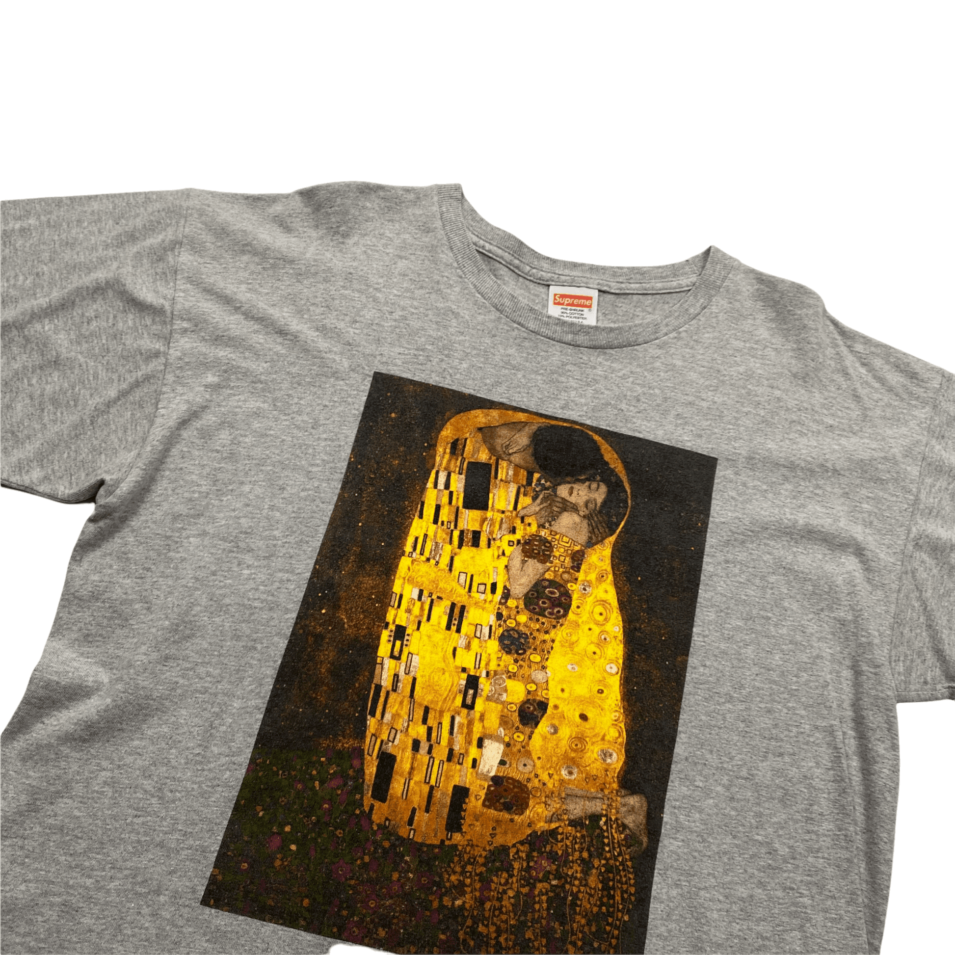 Vintage Grey Supreme Gustav Klimt "The Kiss" FW12 Tee - Large - The Streetwear Studio