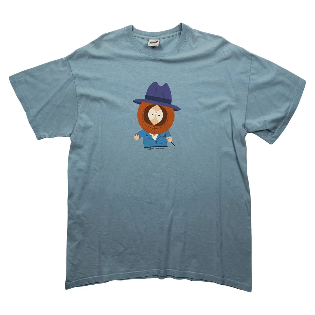 Vintage Light Blue 2006 Southpark Kenny Graphic Tee - L | The Streetwear Studio