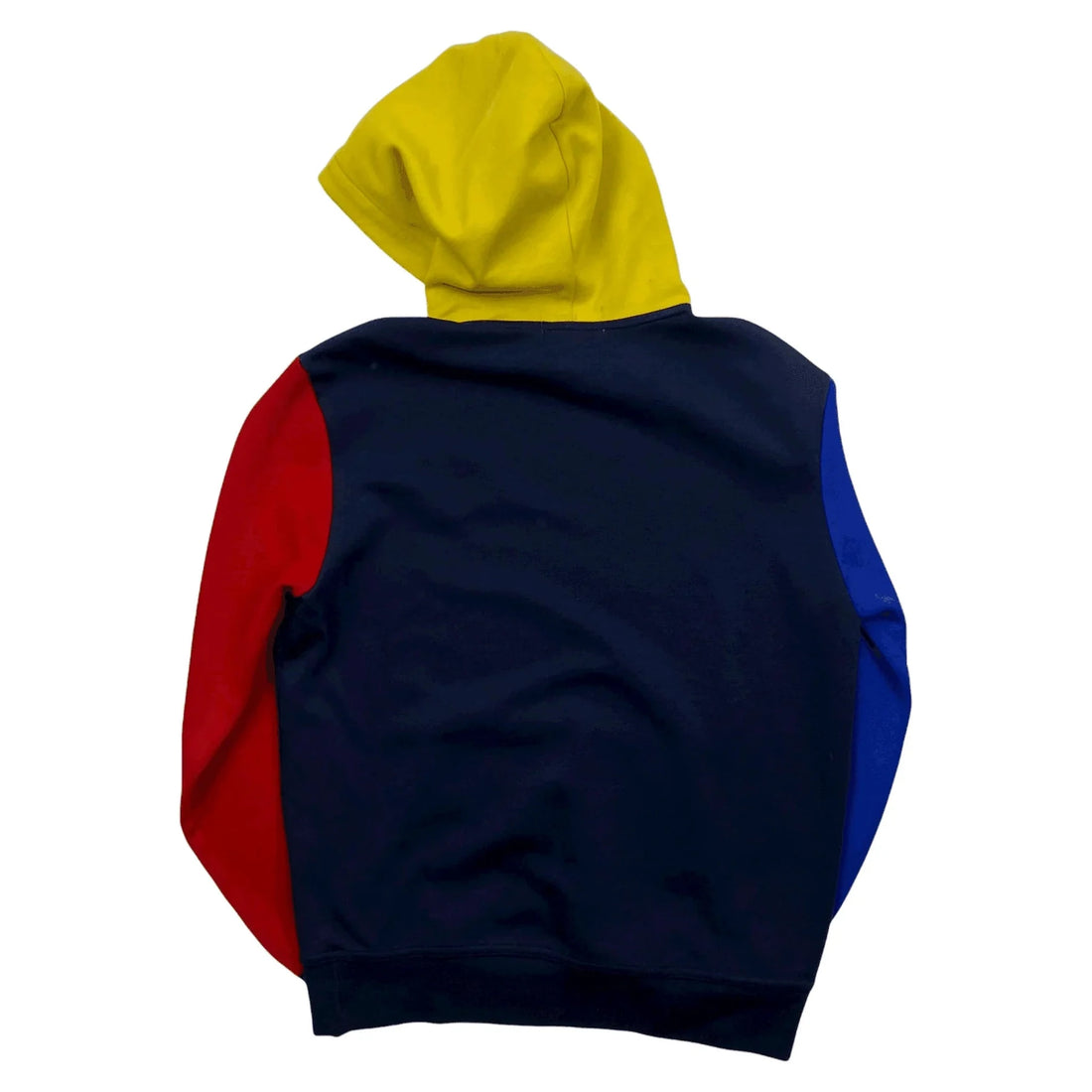 Vintage Navy Blue, Green + Red Polo Ralph Lauren Hi Tech Hoodie - S | The Streetwear Studio