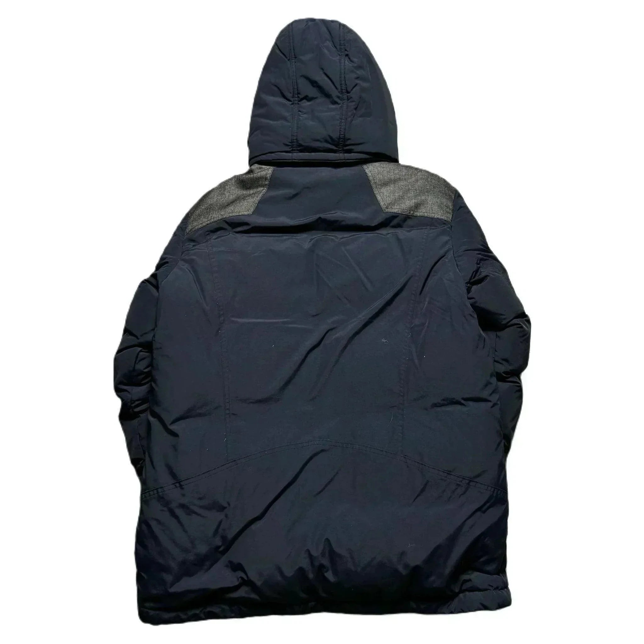 Vintage Navy Blue + Grey Montbell Puffer Coat - XL | The Streetwear Studio