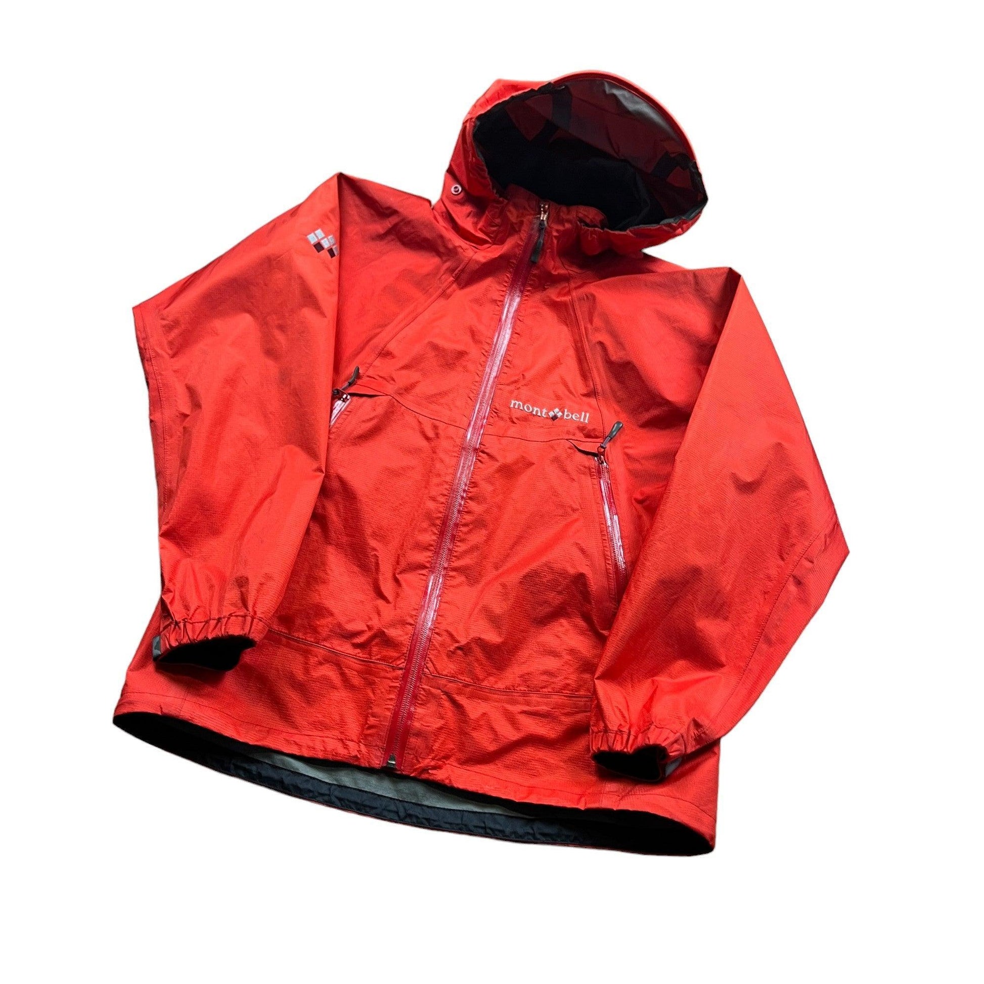 Vintage Orange Montbell Waterproof Gore-Tex Jacket - Large - The Streetwear Studio