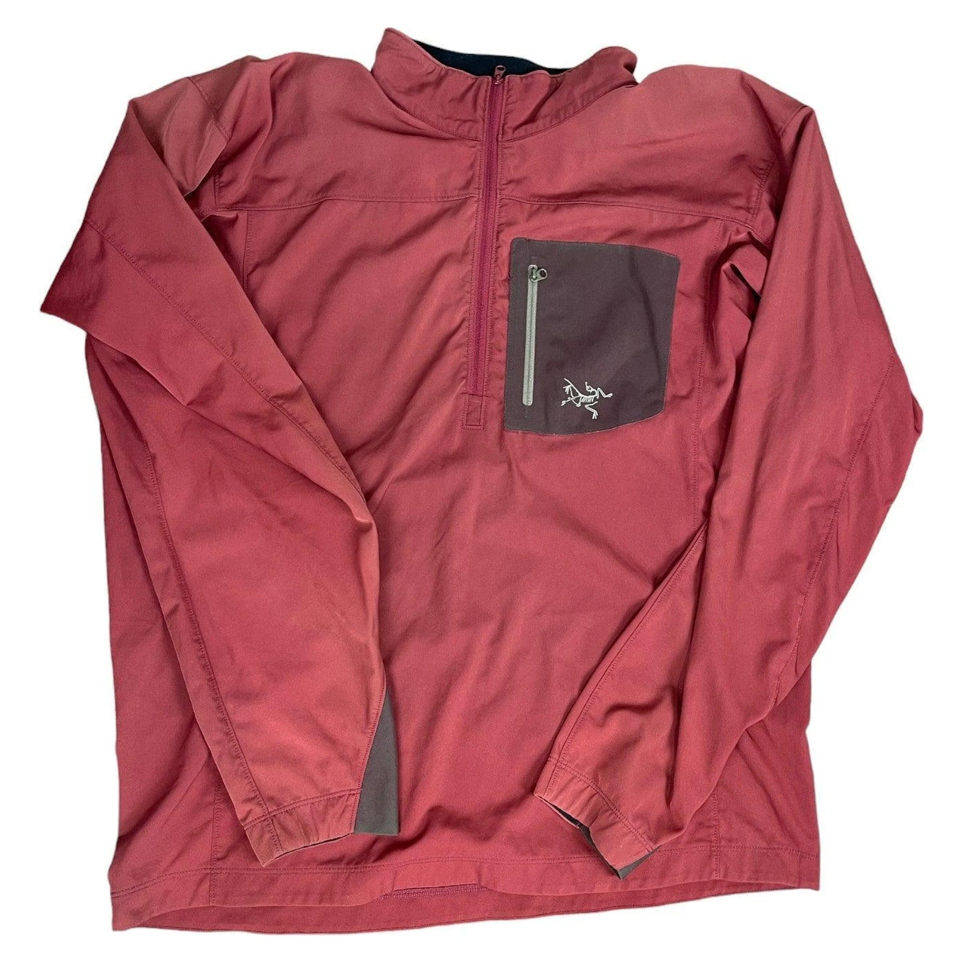 Vintage Red Arc'Teryx 1/4 Zip Sweatshirt - M | The Streetwear Studio