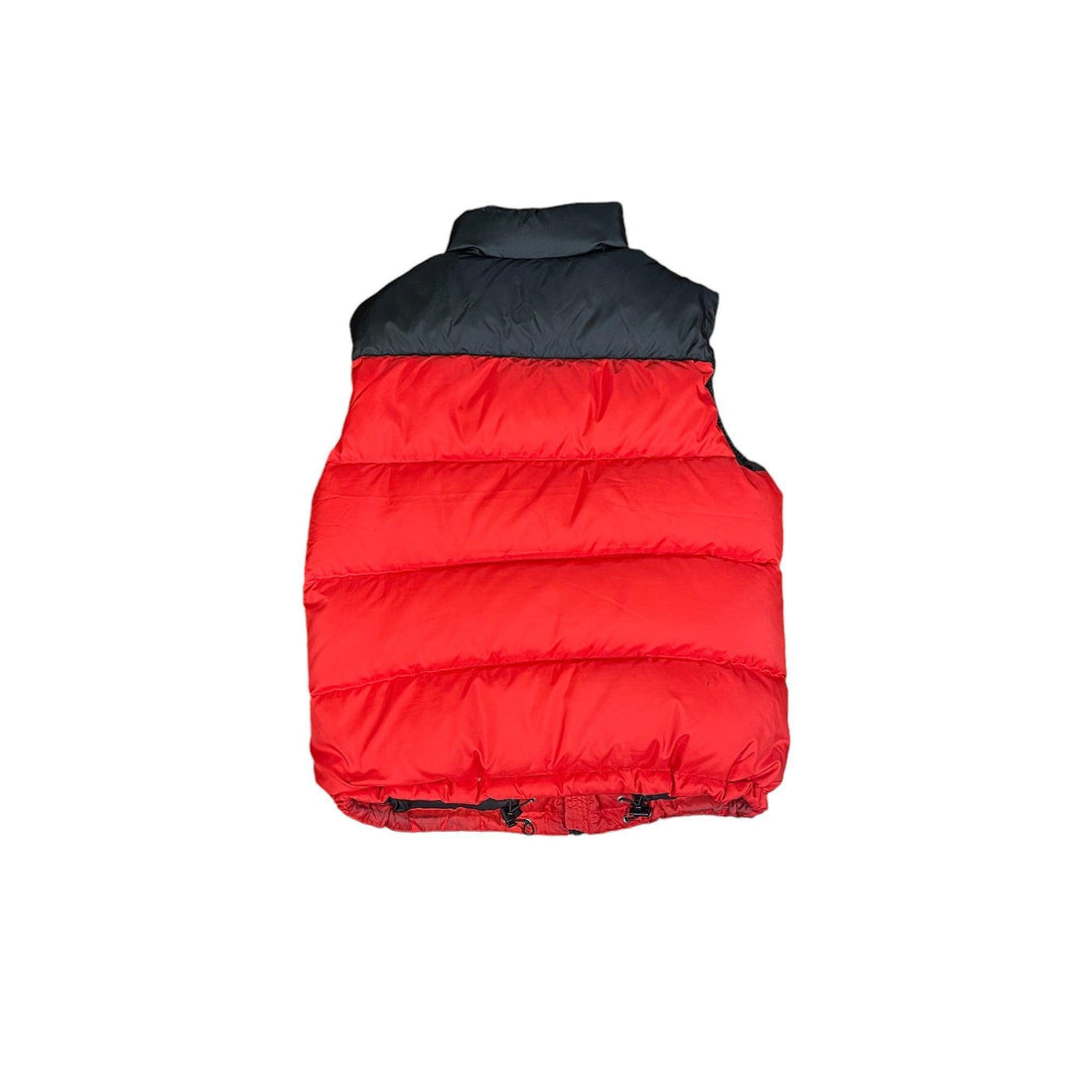 Vintage Red + Black Polo Ralph Lauren Puffer Gilet - Medium - The Streetwear Studio
