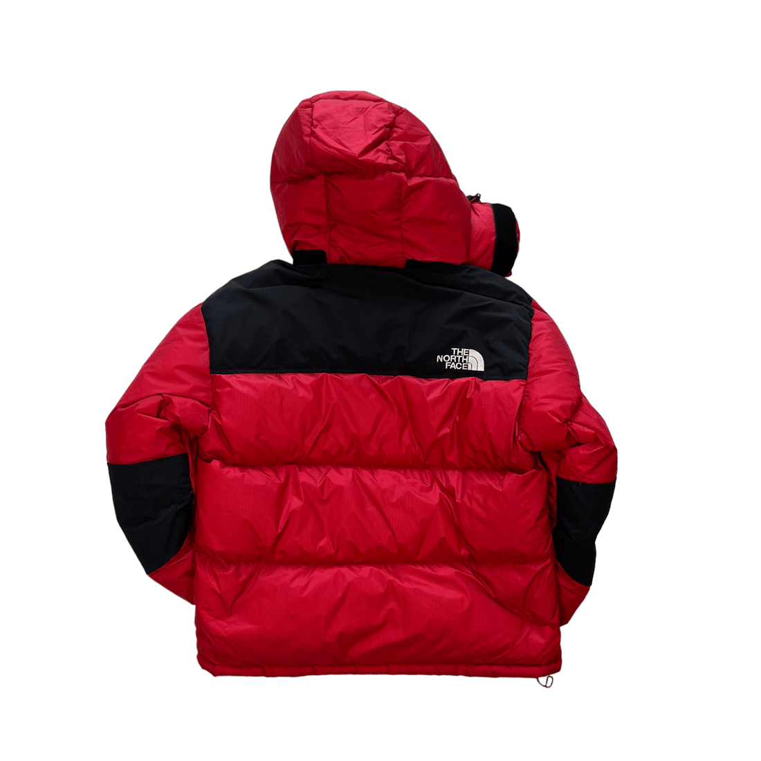 Vintage Red + Black The North Face (TNF) Baltoro Puffer Coat - Medium - The Streetwear Studio