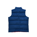 Vintage Red + Navy Blue Polo Ralph Lauren Reversible Puffer Gilet - Medium - The Streetwear Studio