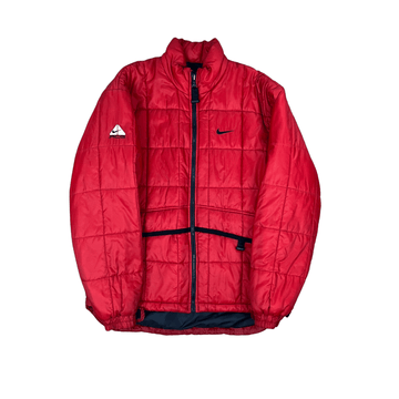 Vintage Red Nike ACG Puffer Coat - Extra Large - The Streetwear Studio
