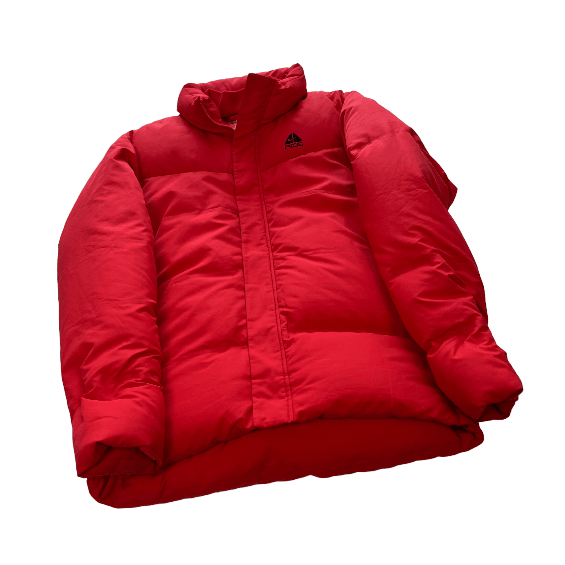 Vintage Red Nike ACG Puffer Coat - Large - The Streetwear Studio
