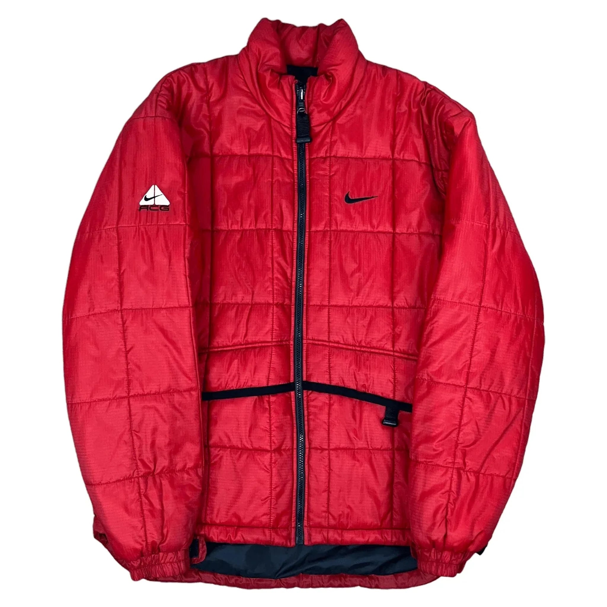 Vintage Red Nike ACG Puffer Coat - XL | The Streetwear Studio