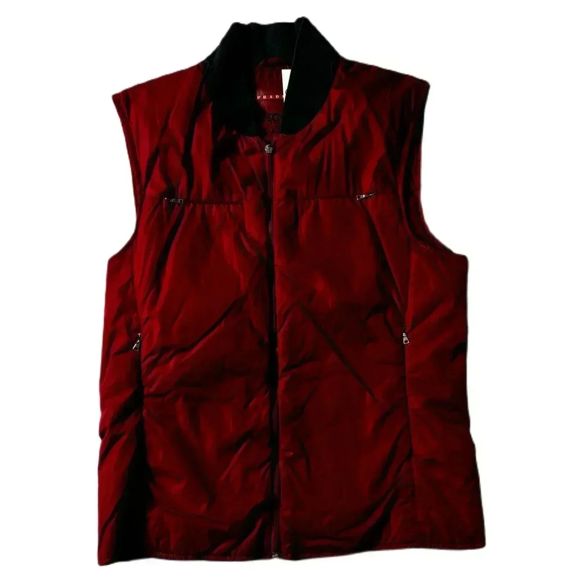 Vintage Red Prada Gilet - M | The Streetwear Studio