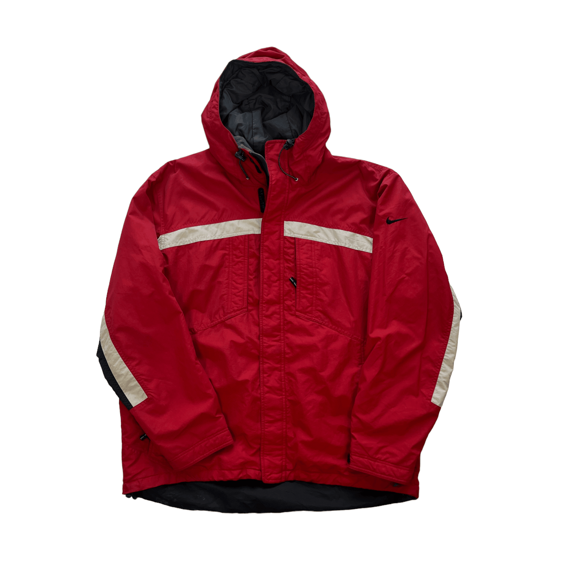 Vintage Red + White Nike Jacket - Extra Large - The Streetwear Studio