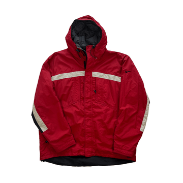Vintage Red + White Nike Jacket - Extra Large - The Streetwear Studio