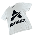 Vintage White Avirex Spell-Out Tee - Large - The Streetwear Studio