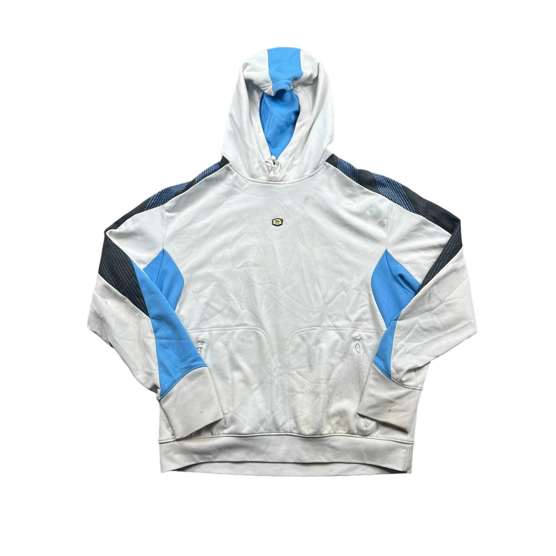 Vintage White + Blue Nike TN Hoodie - Extra Large - The Streetwear Studio