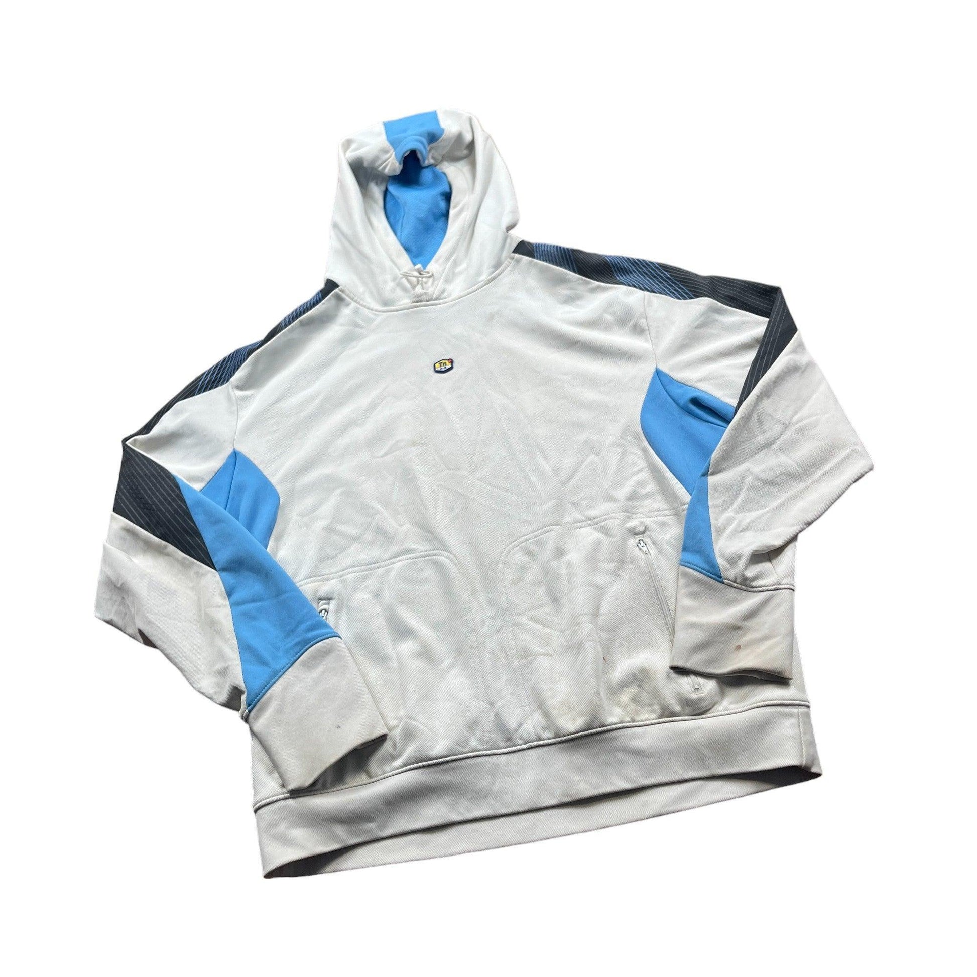 Vintage White + Blue Nike TN Hoodie - Extra Large - The Streetwear Studio