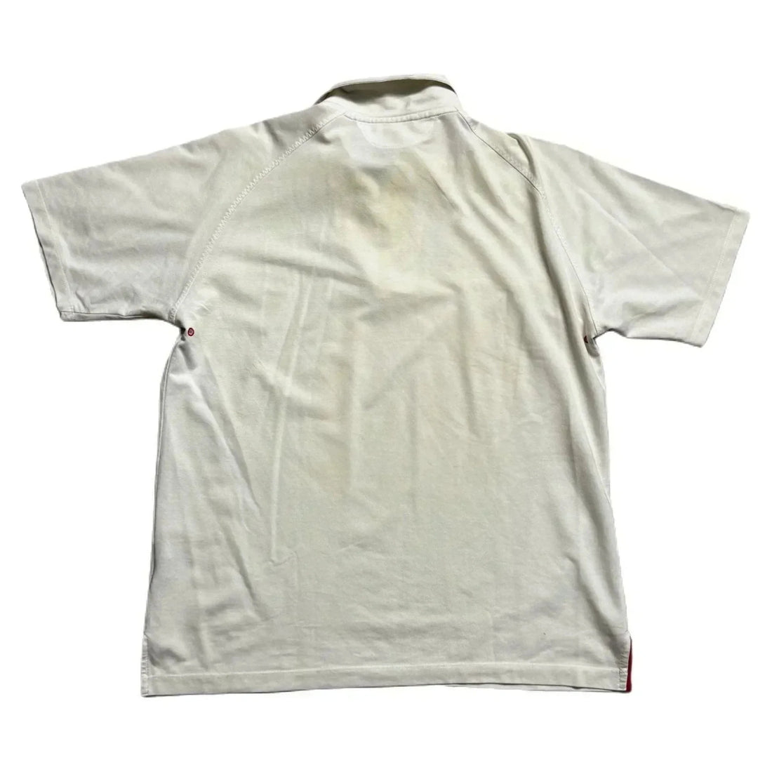Vintage White Prada Polo Shirt - M | The Streetwear Studio