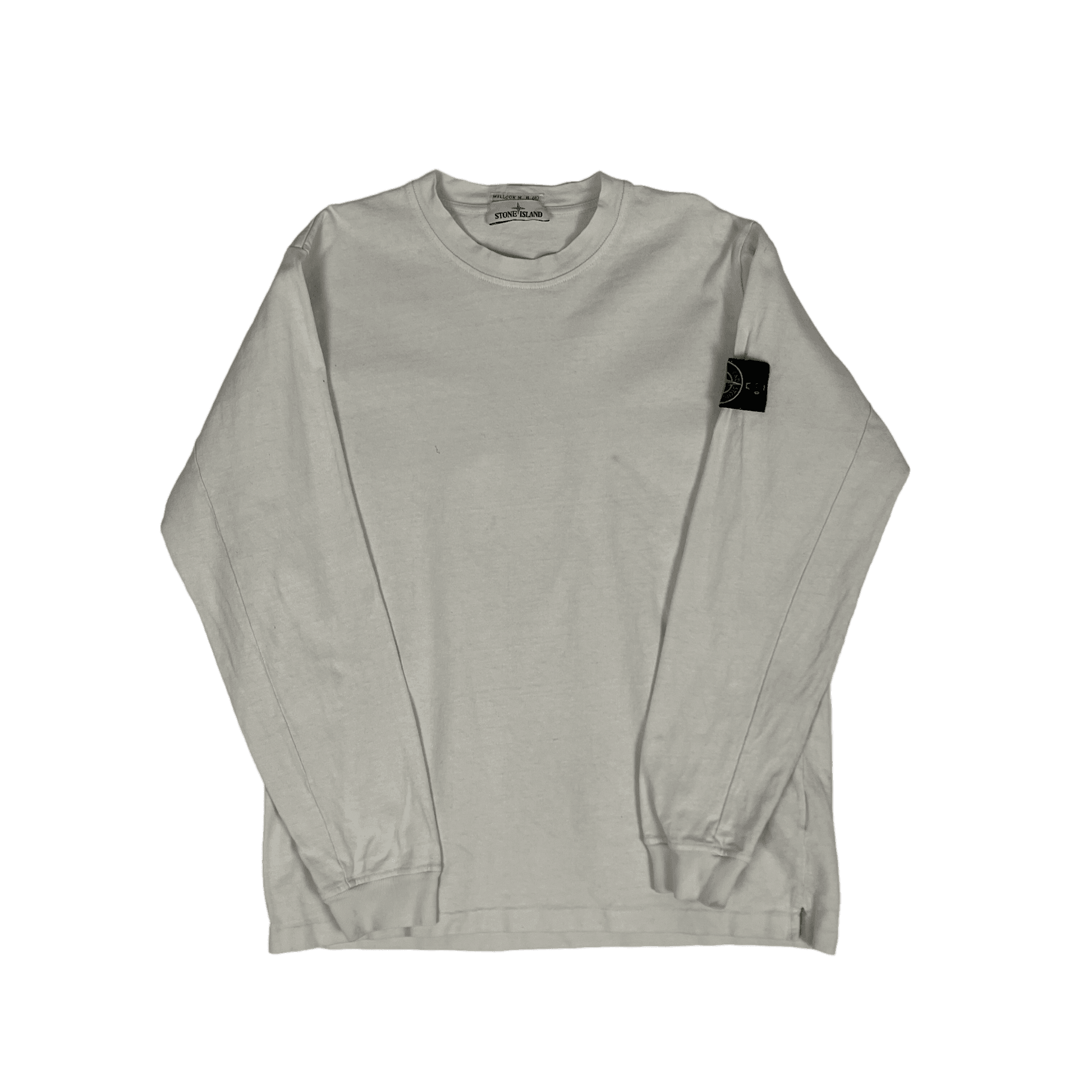 Vintage White Stone Island Sweatshirt - Extra Large - The Streetwear Studio