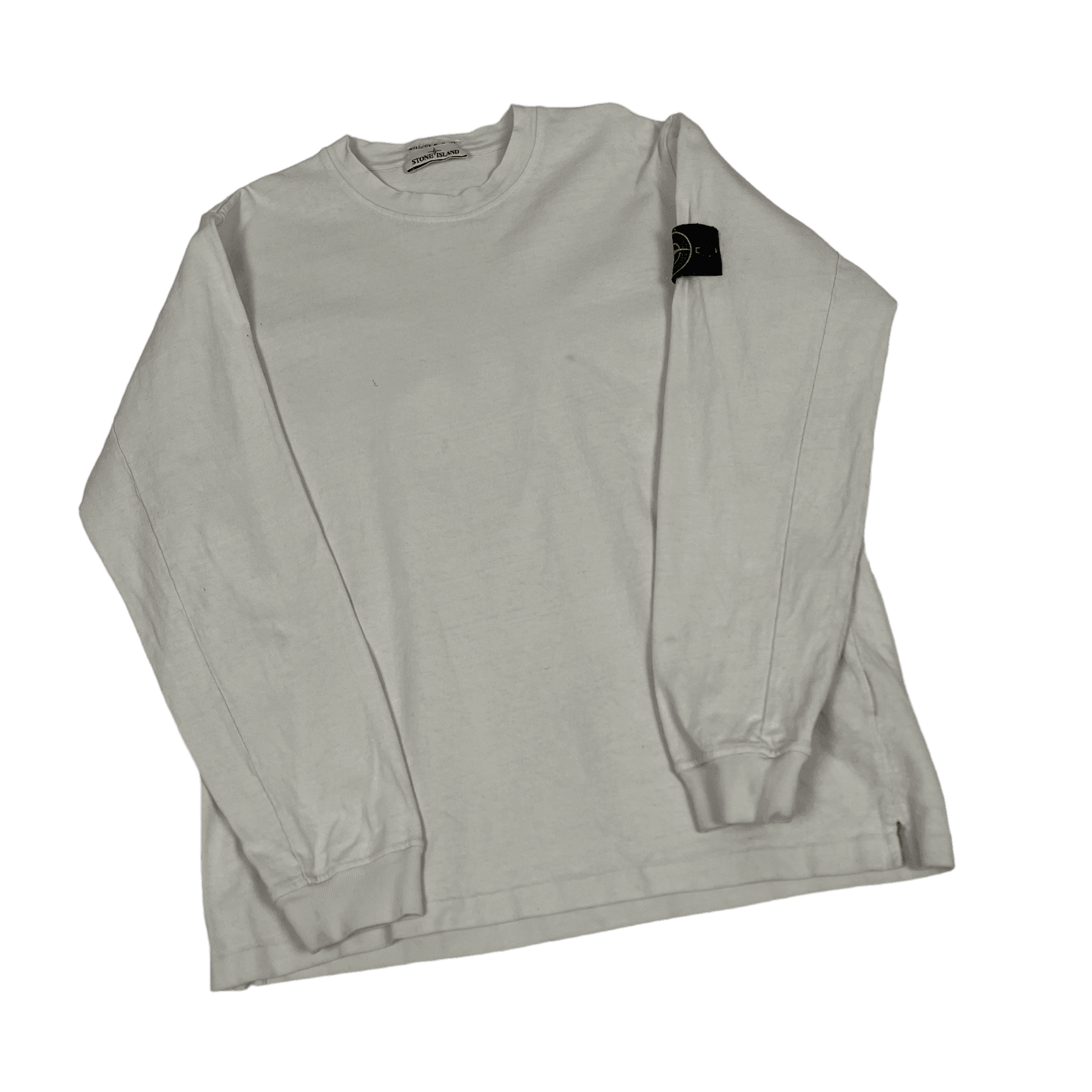 Vintage White Stone Island Sweatshirt - Extra Large - The Streetwear Studio