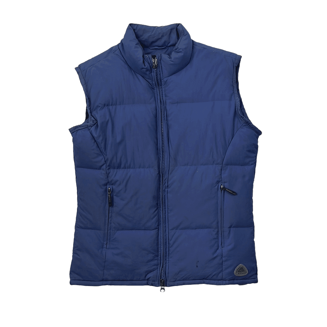 Vintage Women's Blue Nike ACG Puffer Gilet - Small - The Streetwear Studio