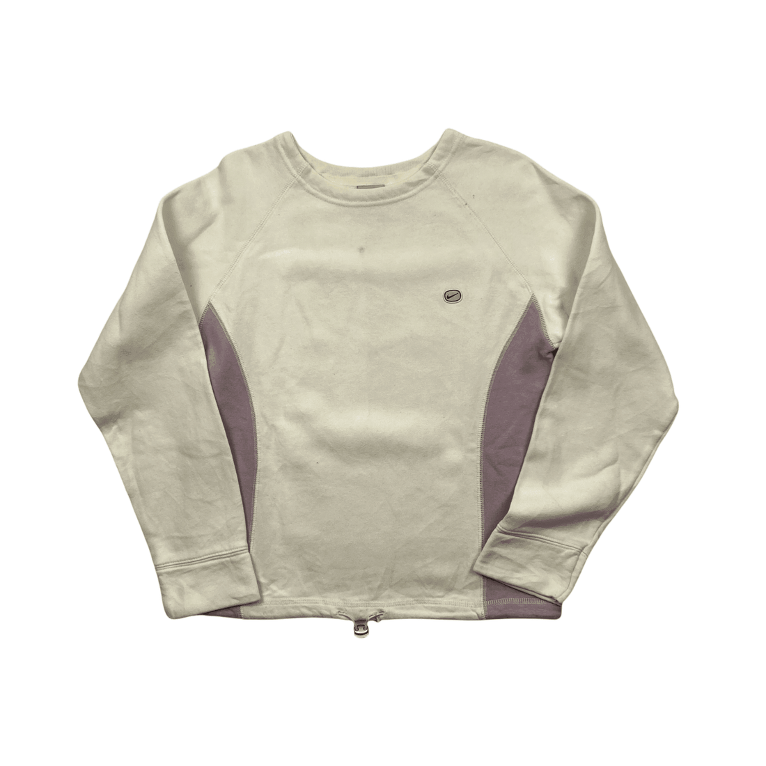 Vintage Women's Pink + White Nike Sweatshirt - Small - The Streetwear Studio