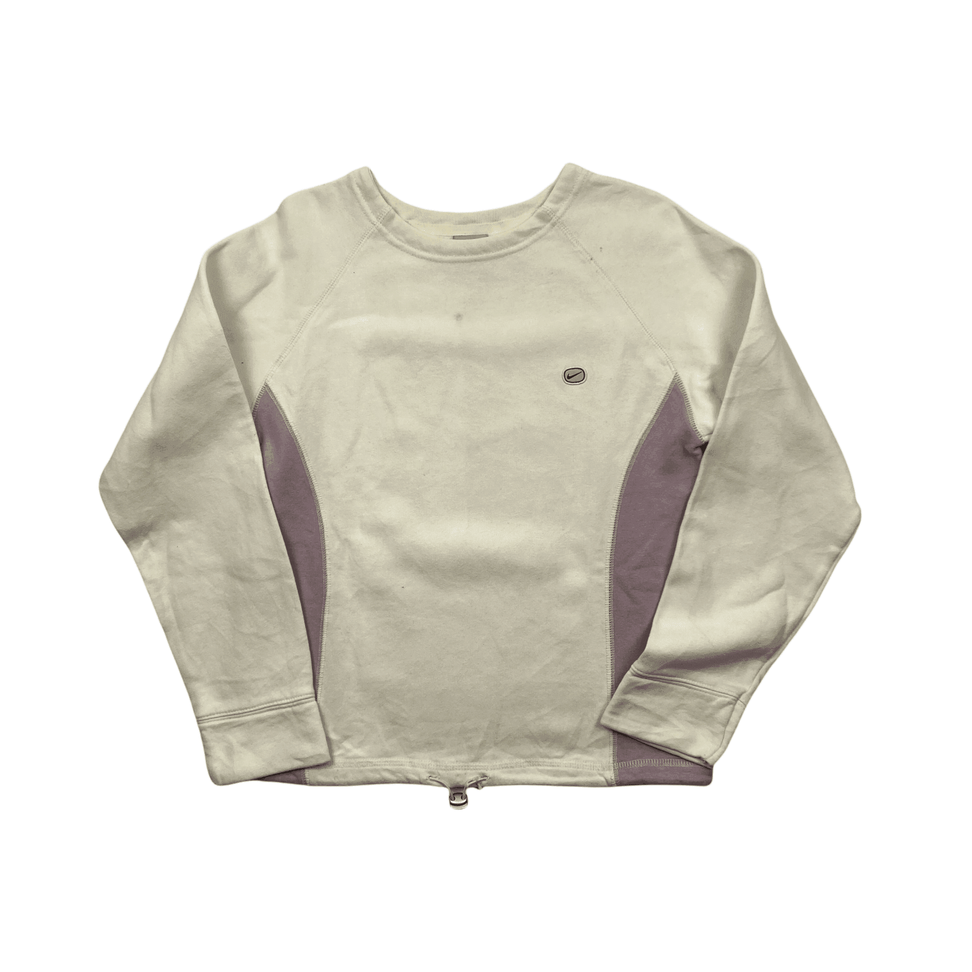 Vintage Women's Pink + White Nike Sweatshirt - Small - The Streetwear Studio