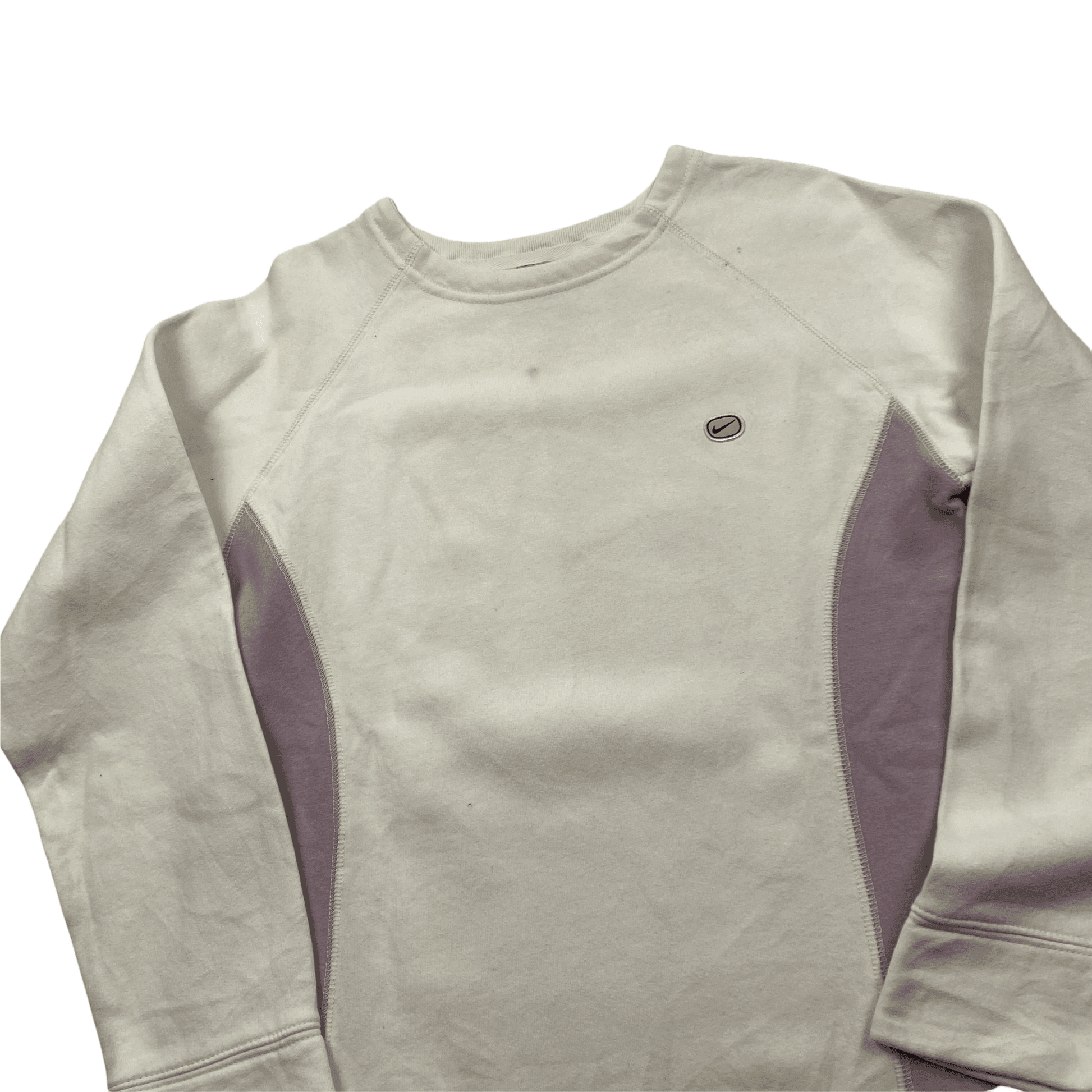 Vintage Women's Pink + White Nike Sweatshirt - Small - The Streetwear Studio