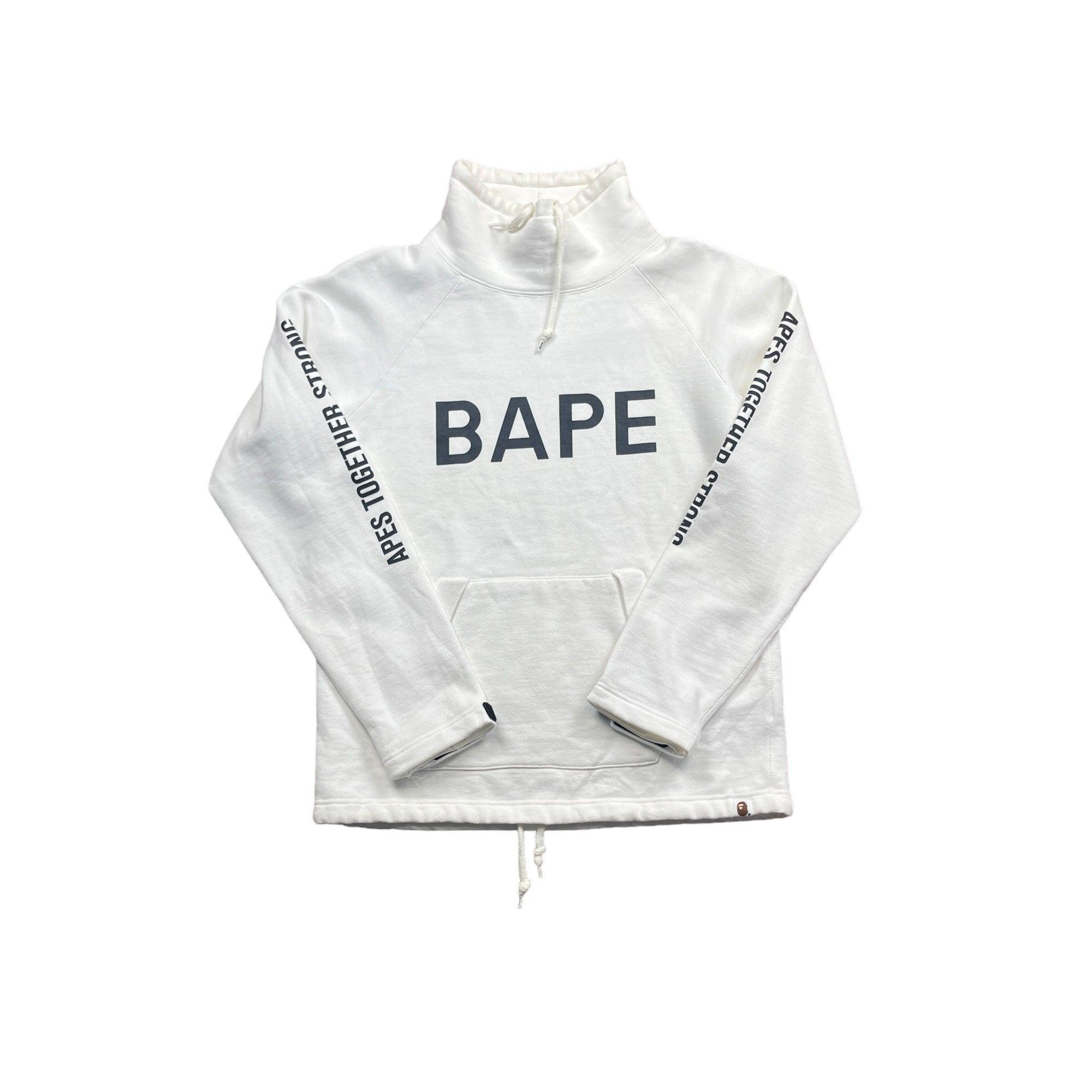 White A Bathing Ape (BAPE) Sweatshirt - Extra Large - The Streetwear Studio