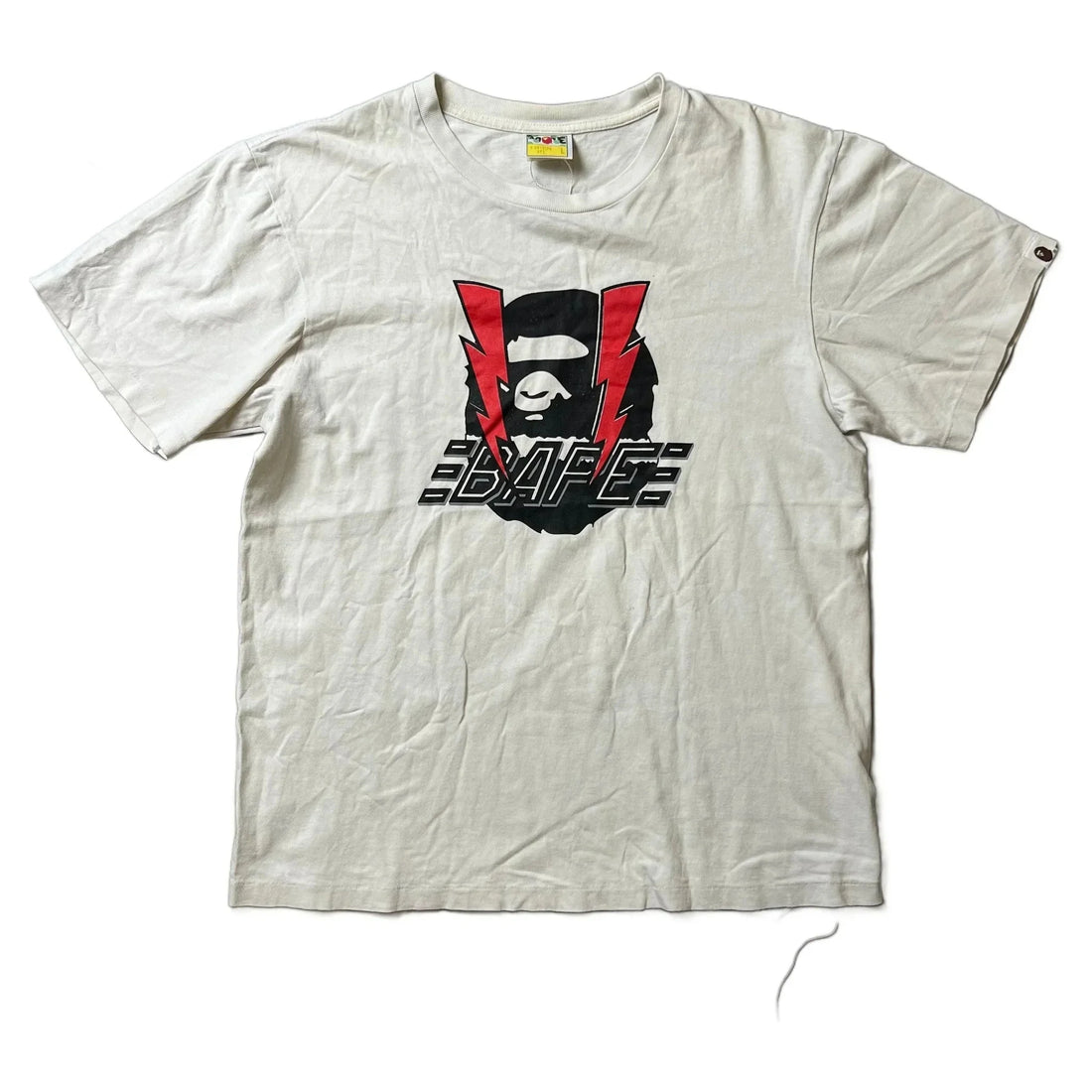 White A Bathing Ape (BAPE) Tee - L | The Streetwear Studio