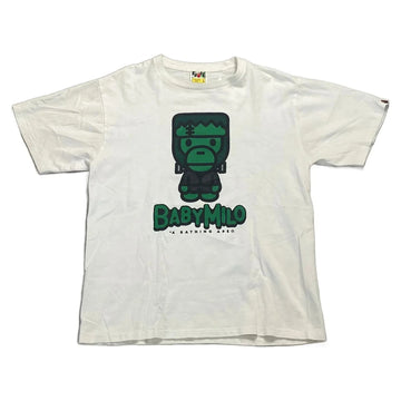 White A Bathing Ape (BAPE) Tee - L | The Streetwear Studio