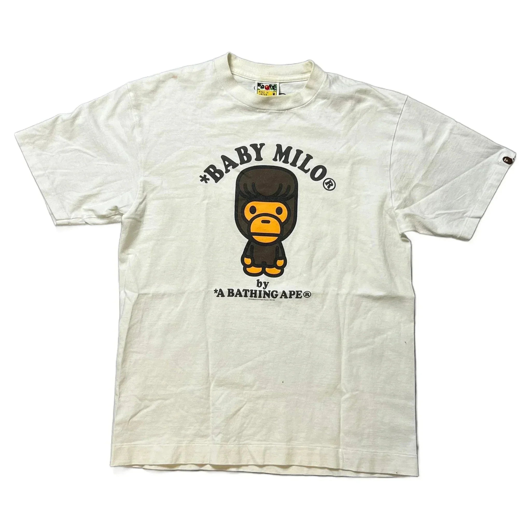 White A Bathing Ape (BAPE) Tee - M | The Streetwear Studio