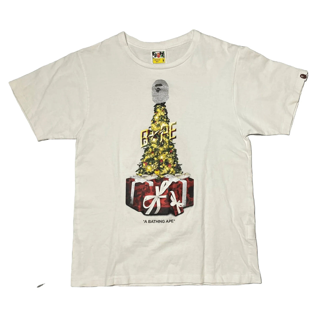 White A Bathing Ape (BAPE) Tee - M | The Streetwear Studio