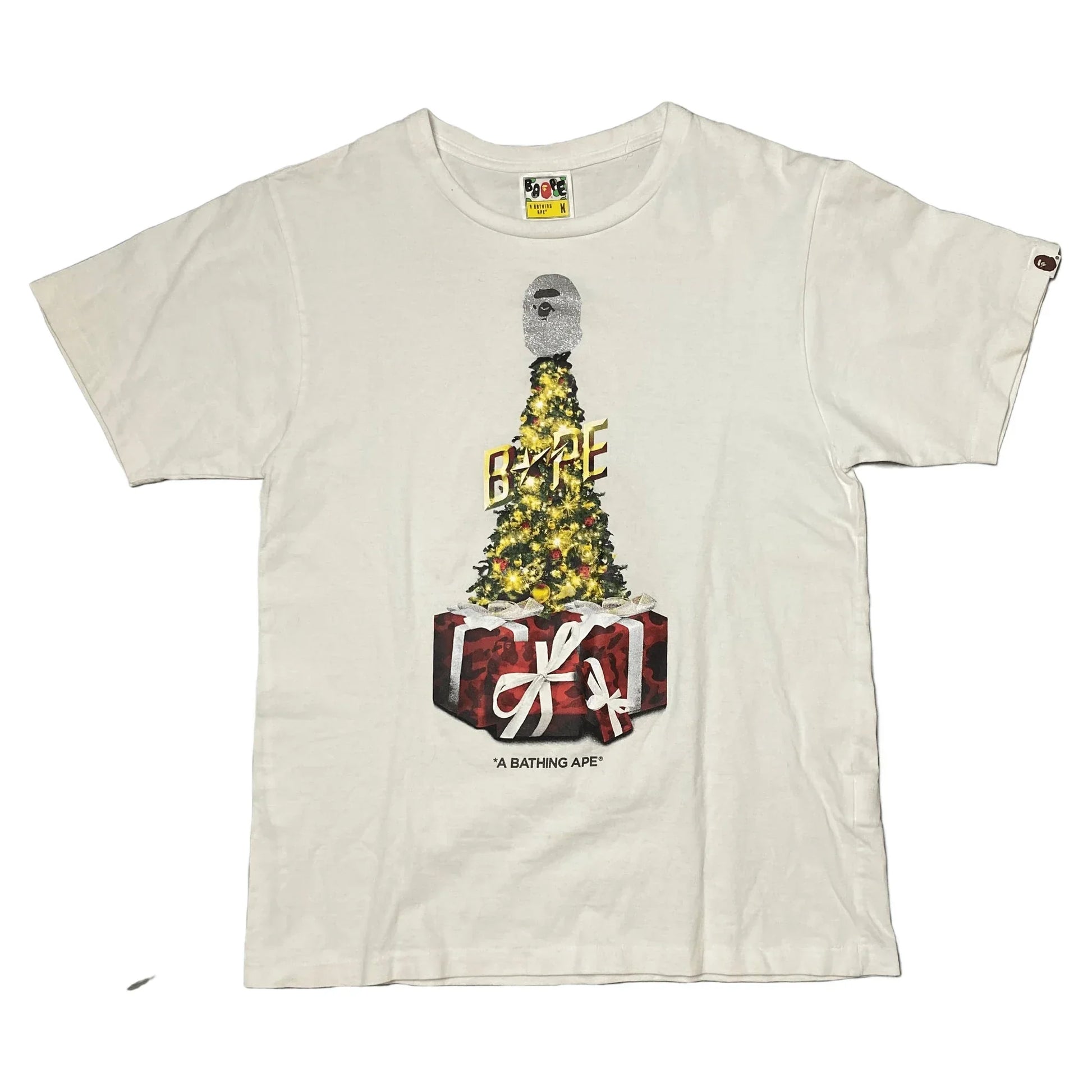 White A Bathing Ape (BAPE) Tee - M | The Streetwear Studio