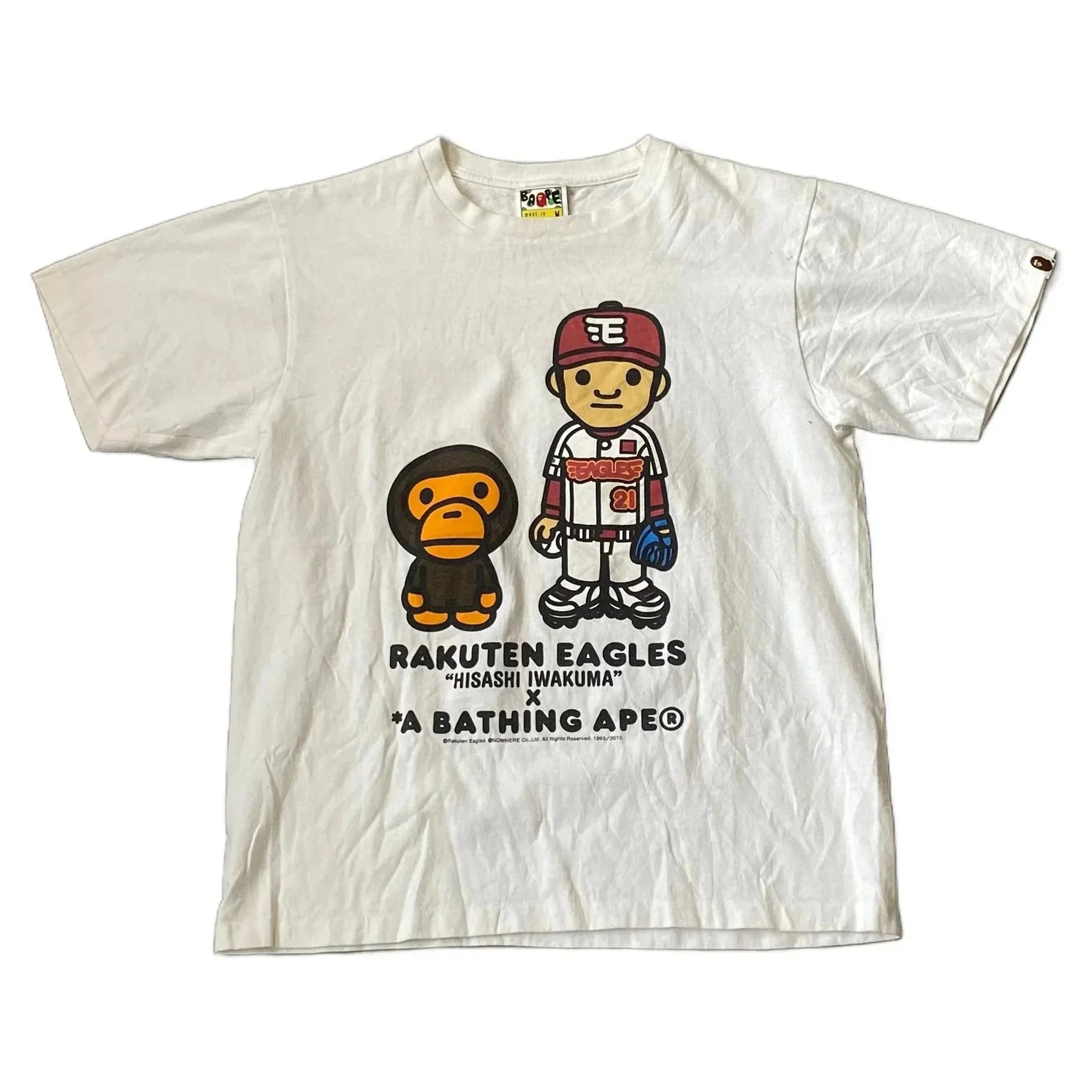White A Bathing Ape (BAPE) Tee - M | The Streetwear Studio